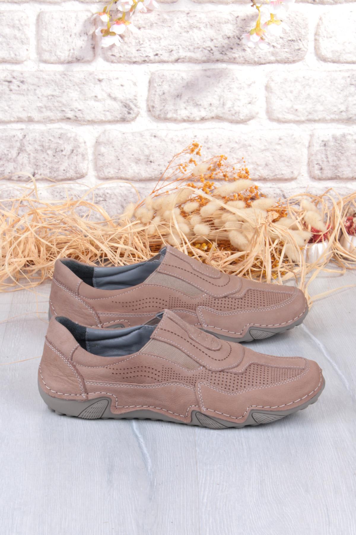 42326 Nubuk Comfort Rahat Esnek Hakiki Deri Erkek Ayakkabı - Görsel 3