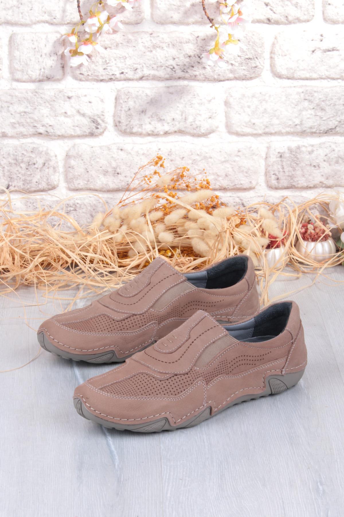 42326 Nubuk Comfort Rahat Esnek Hakiki Deri Erkek Ayakkabı - Görsel 4