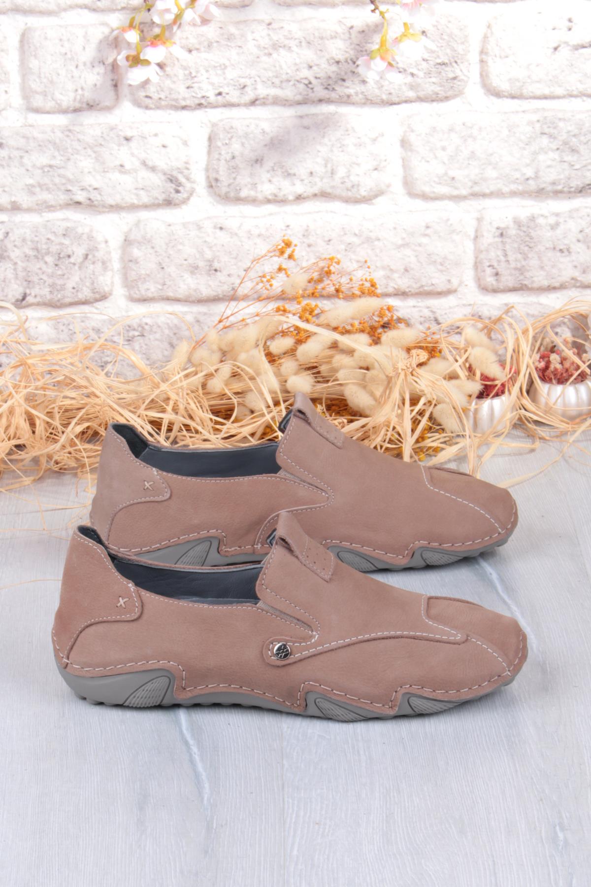 42323 Nubuk Comfort Rahat Esnek Hakiki Deri Erkek Ayakkabı - Görsel 3