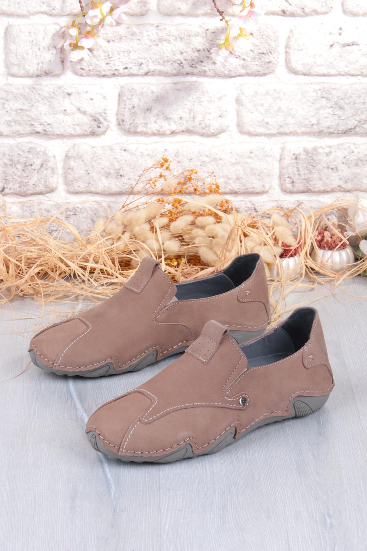 42323 Nubuk Comfort Rahat Esnek Hakiki Deri Erkek Ayakkabı - Görsel 4