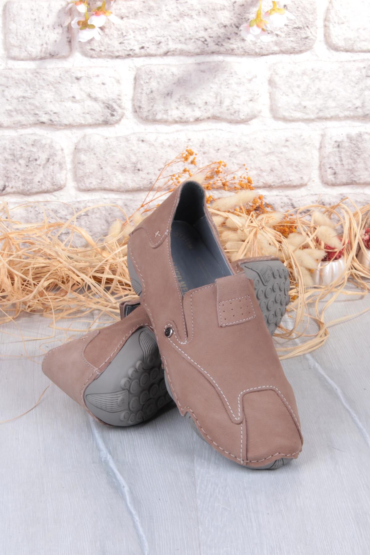 42323 Nubuk Comfort Rahat Esnek Hakiki Deri Erkek Ayakkabı - Görsel 6