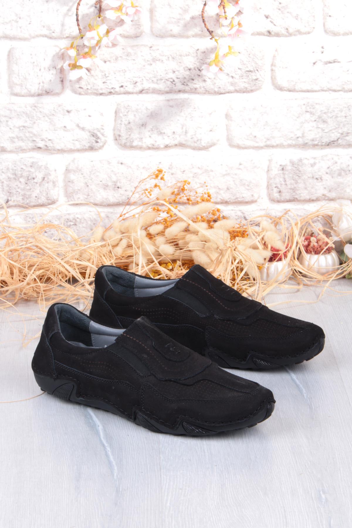 42326 Nubuk Comfort Rahat Esnek Hakiki Deri Erkek Ayakkabı - Görsel 2