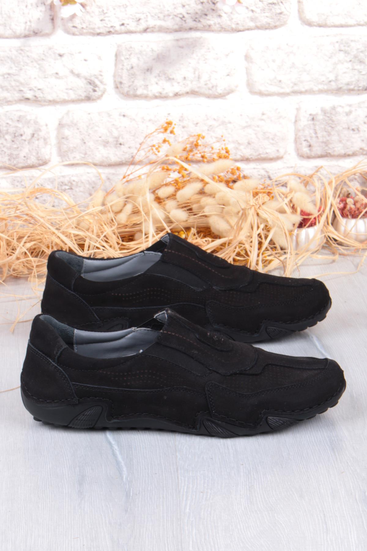 42326 Nubuk Comfort Rahat Esnek Hakiki Deri Erkek Ayakkabı - Görsel 3