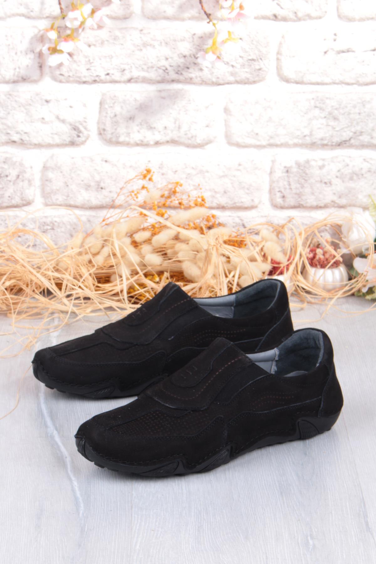 42326 Nubuk Comfort Rahat Esnek Hakiki Deri Erkek Ayakkabı - Görsel 4