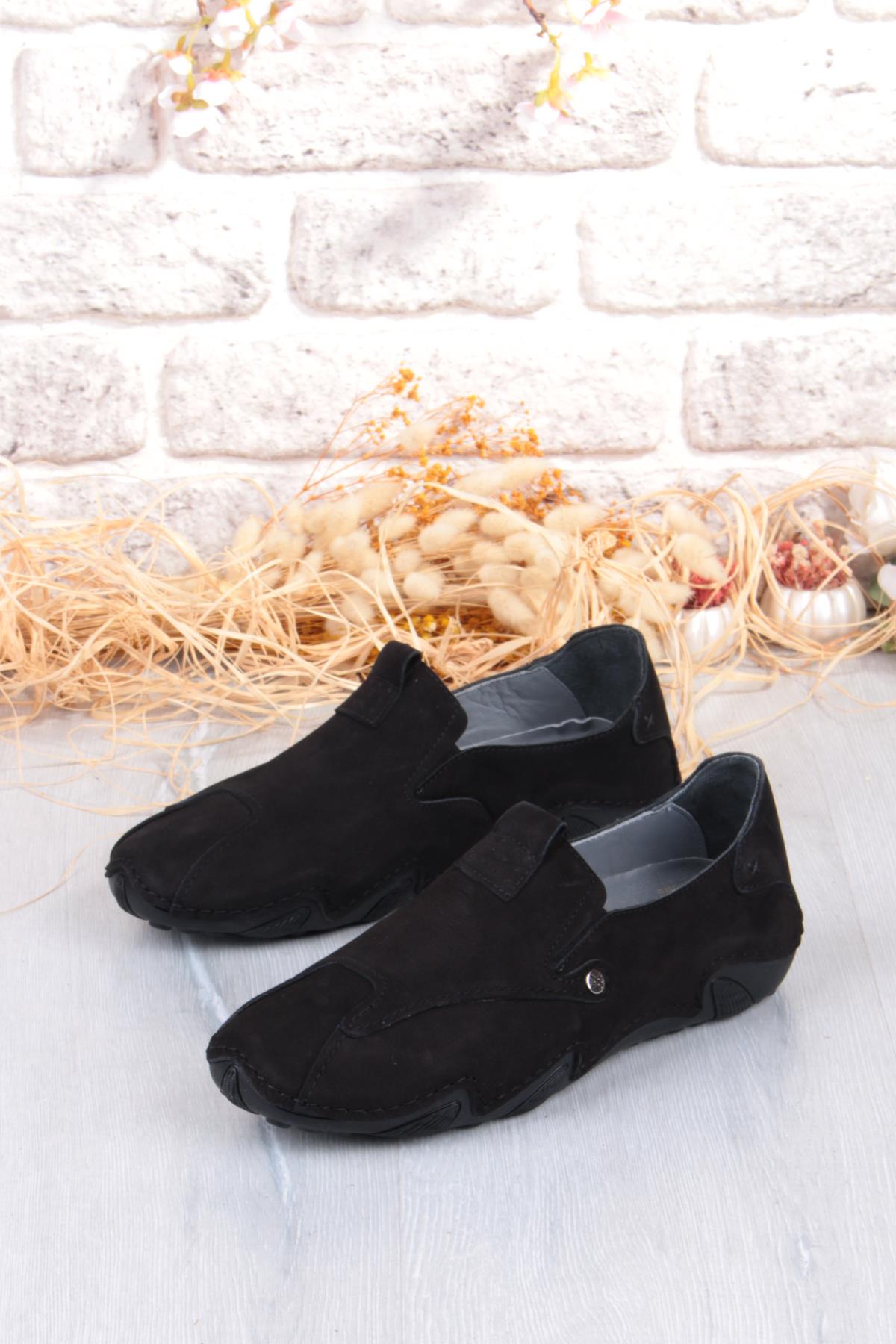 42323 Nubuk Comfort Rahat Esnek Hakiki Deri Erkek Ayakkabı - Görsel 4
