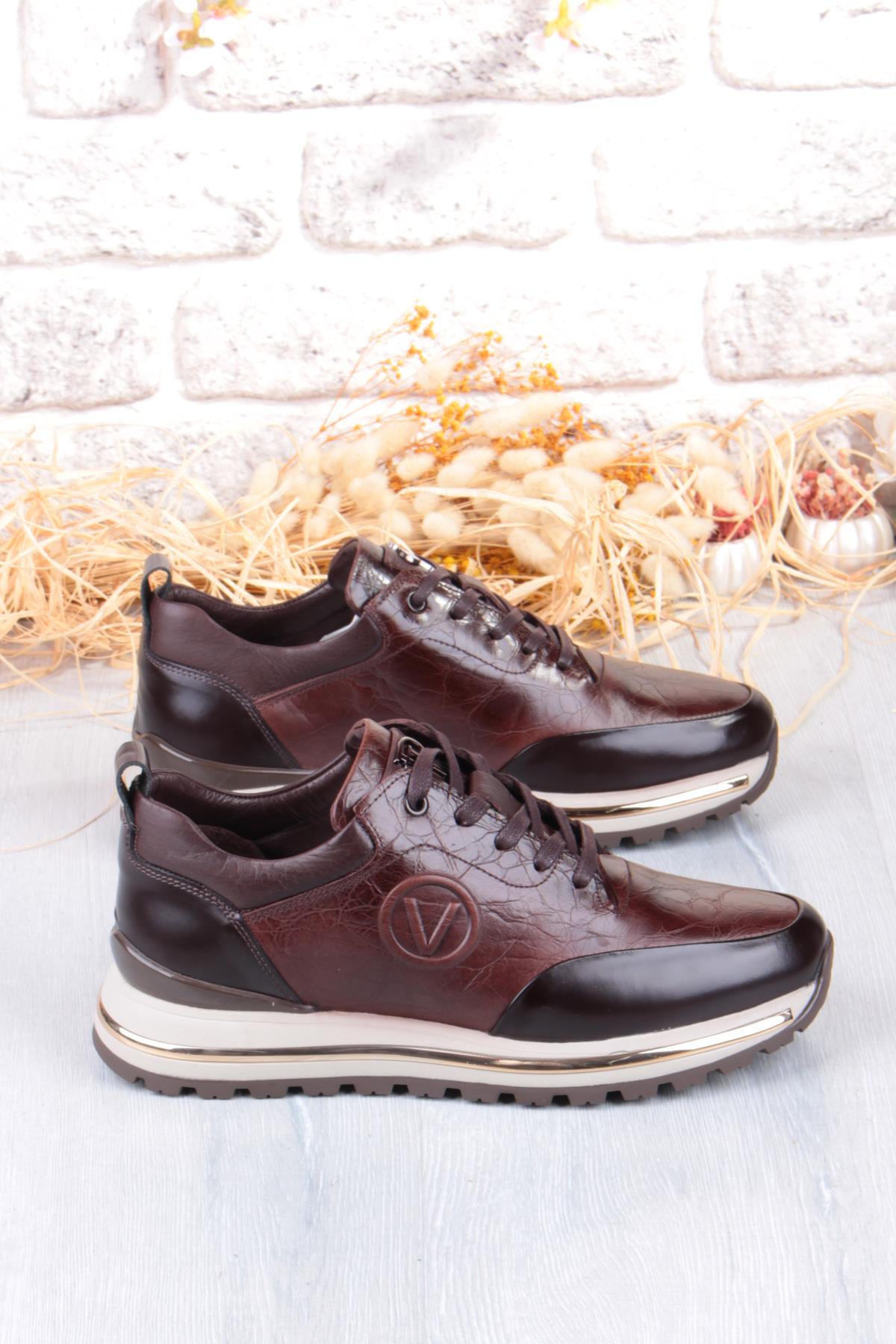 M112 Rahat Esnek İç Ve Dış Hakiki Deri Erkek Ayakkabı - Görsel 3