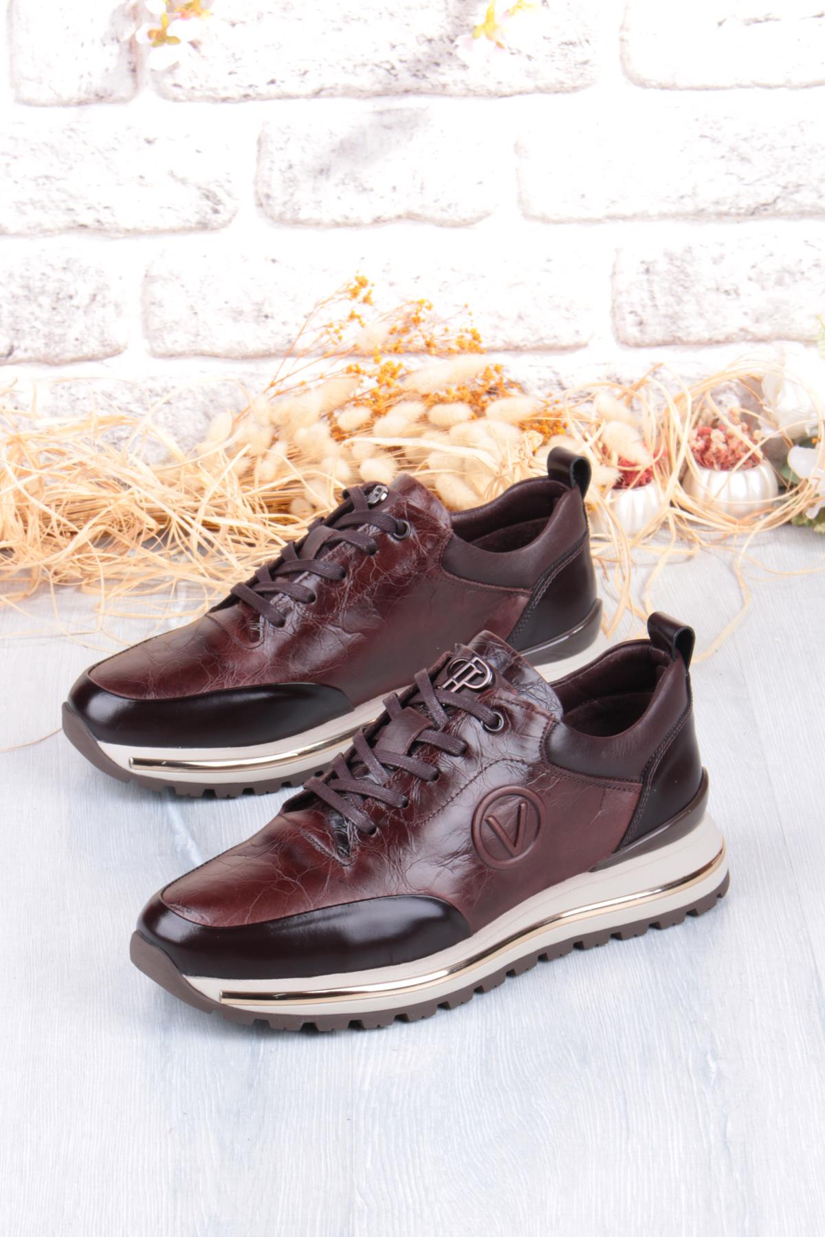 M112 Rahat Esnek İç Ve Dış Hakiki Deri Erkek Ayakkabı - Görsel 4