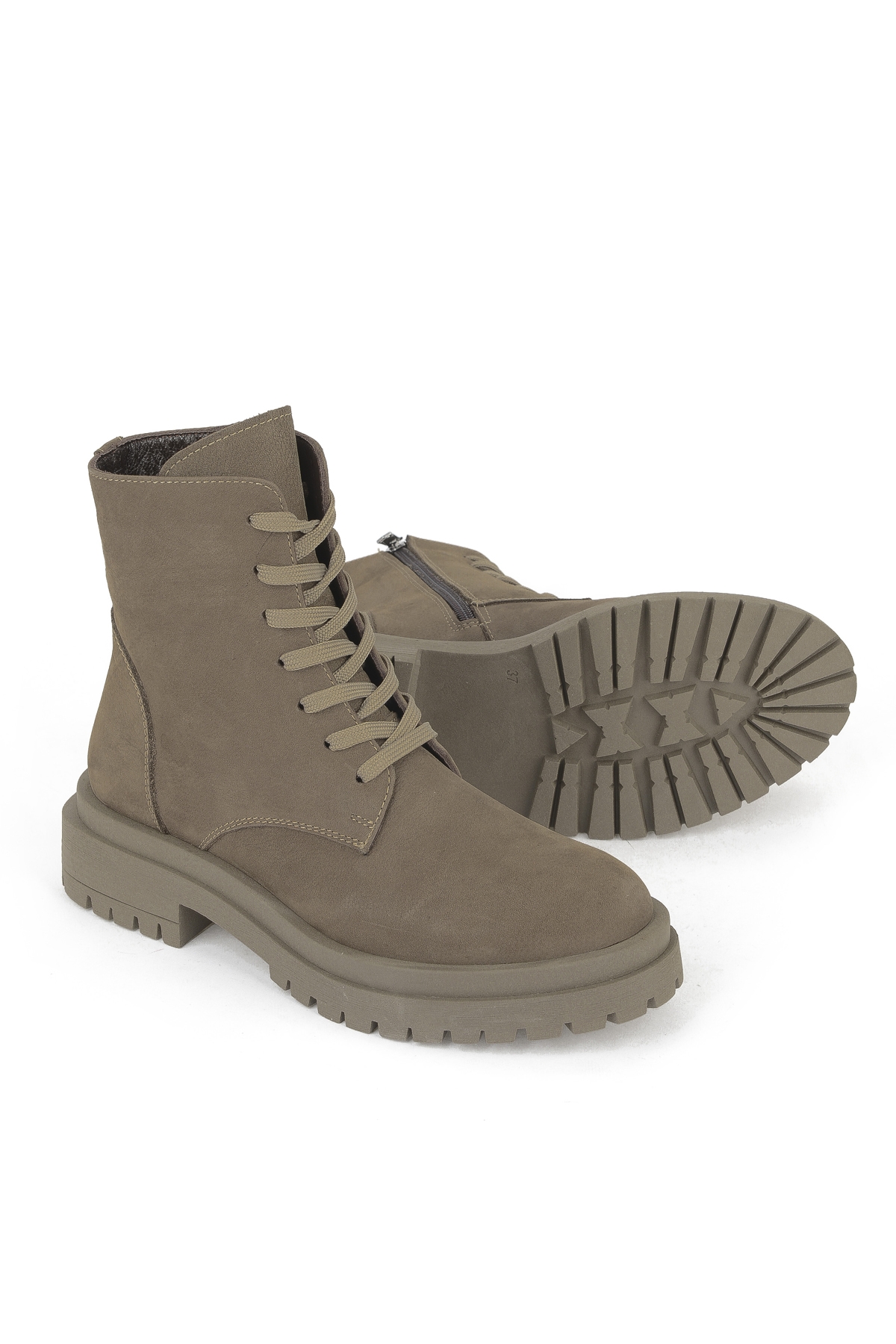 Kadın Hakiki Deri Bot 153359Z3052 Vizon - Görsel 5