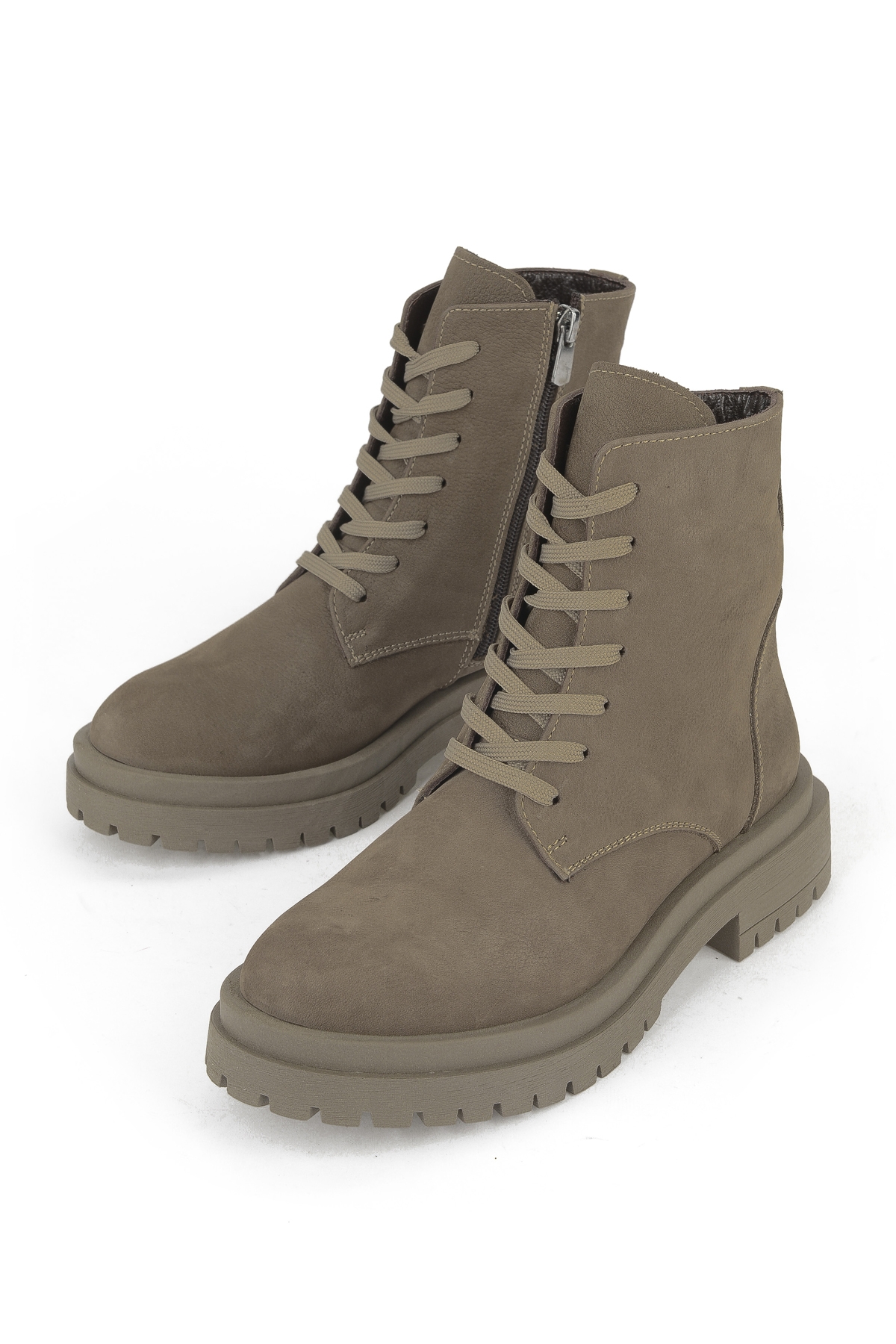 Kadın Hakiki Deri Bot 153359Z3052 Vizon - Görsel 6