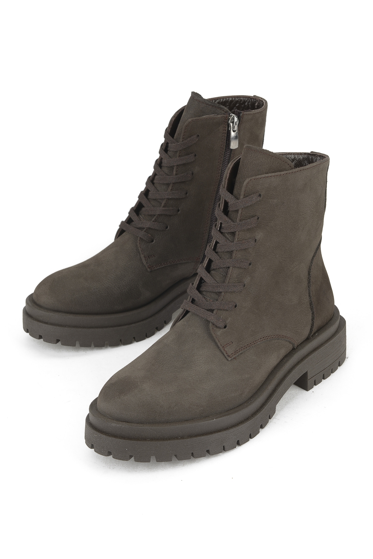 Kadın Hakiki Deri Bot 153359Z3052 Kahve - Görsel 6