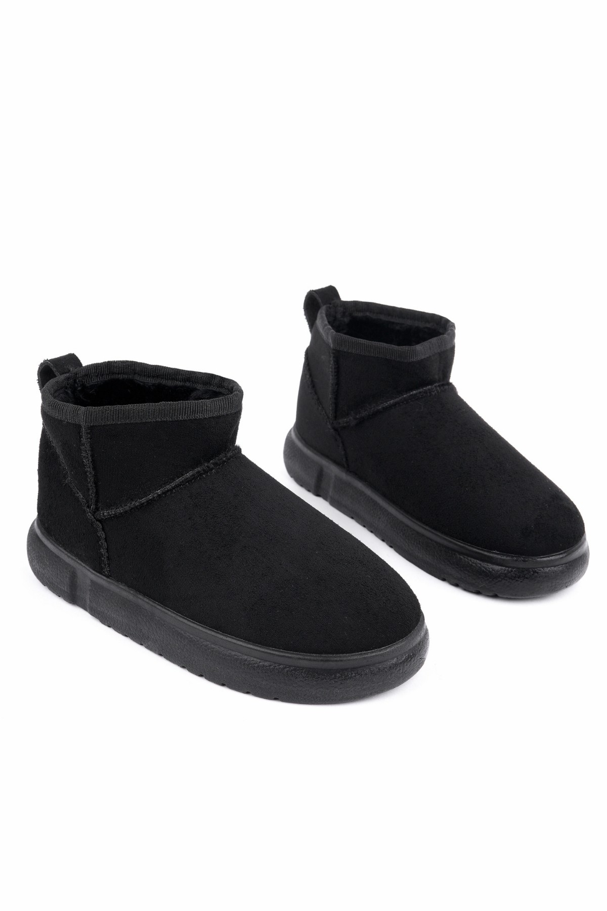 TAZZY Kadın Kalın Taban İçi Tüylü Günlük Mini Yarım Bot - Görsel 6