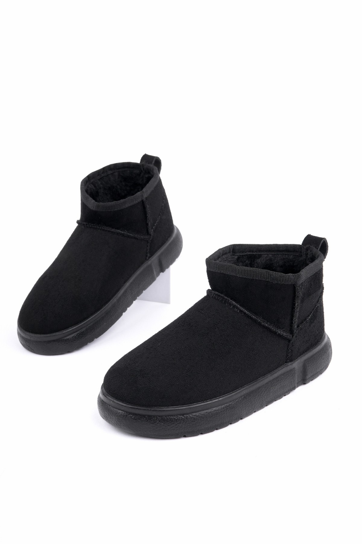 TAZZY Kadın Kalın Taban İçi Tüylü Günlük Mini Yarım Bot - Görsel 7