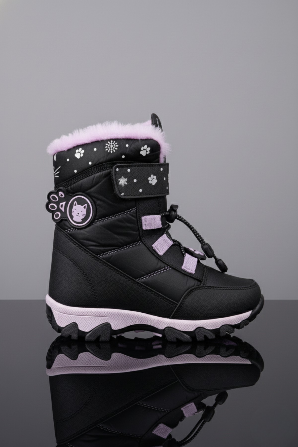 RAGYER İçi Kürklü Bağcıklı ve Cırtlı Kız Çocuk Bot - Görsel 4