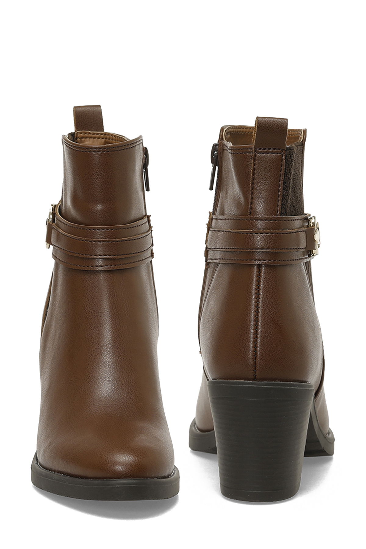 Polaris 326062.Z 5PR Taba Kadın Topuklu Bot - Görsel 6