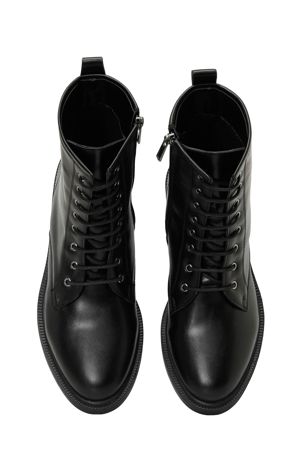 25K-7009 5PR Siyah Kadın Düz Bot - Görsel 6