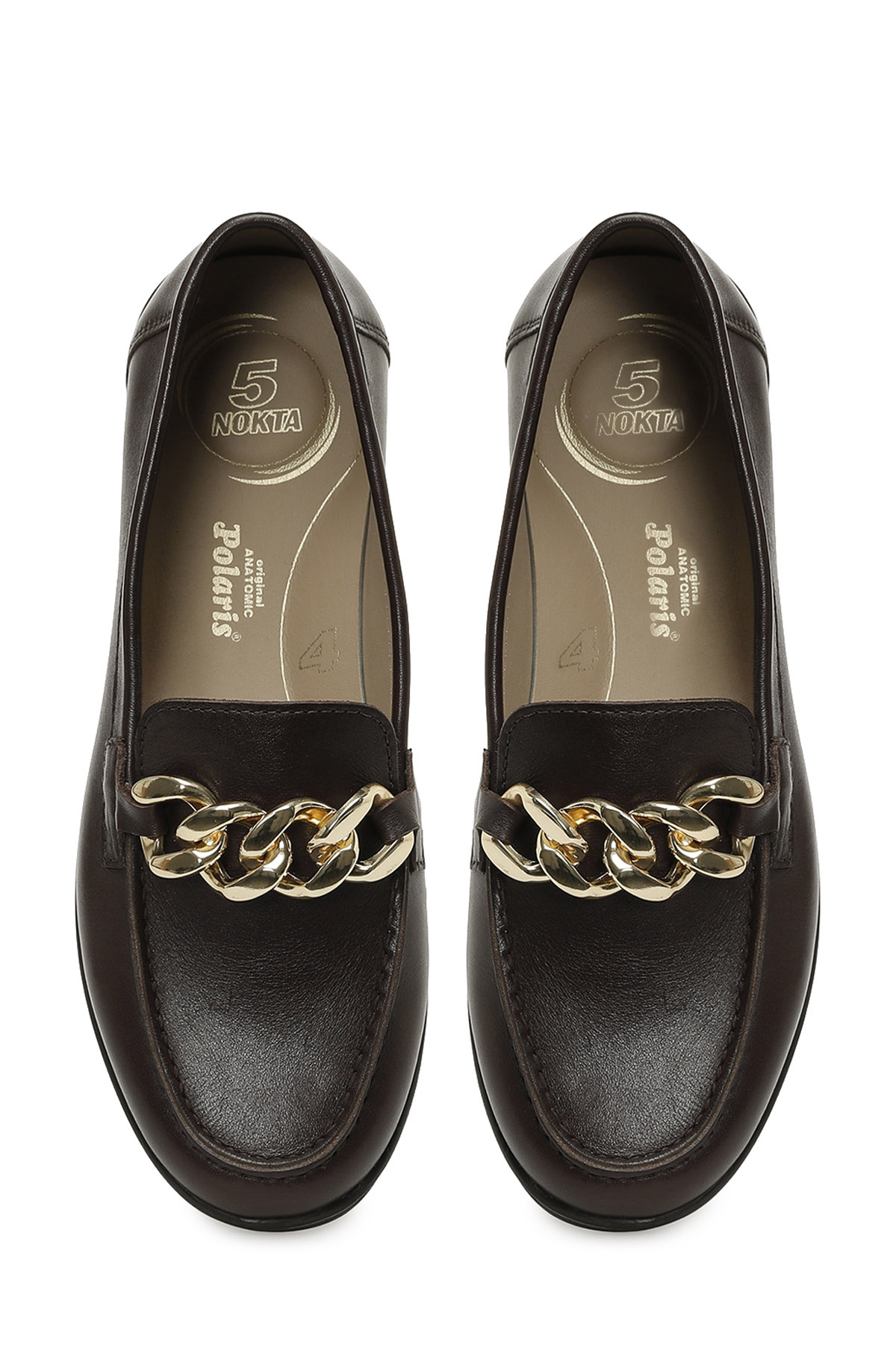 105403.Z6FX Kahverengi Kadın Loafer - Görsel 5