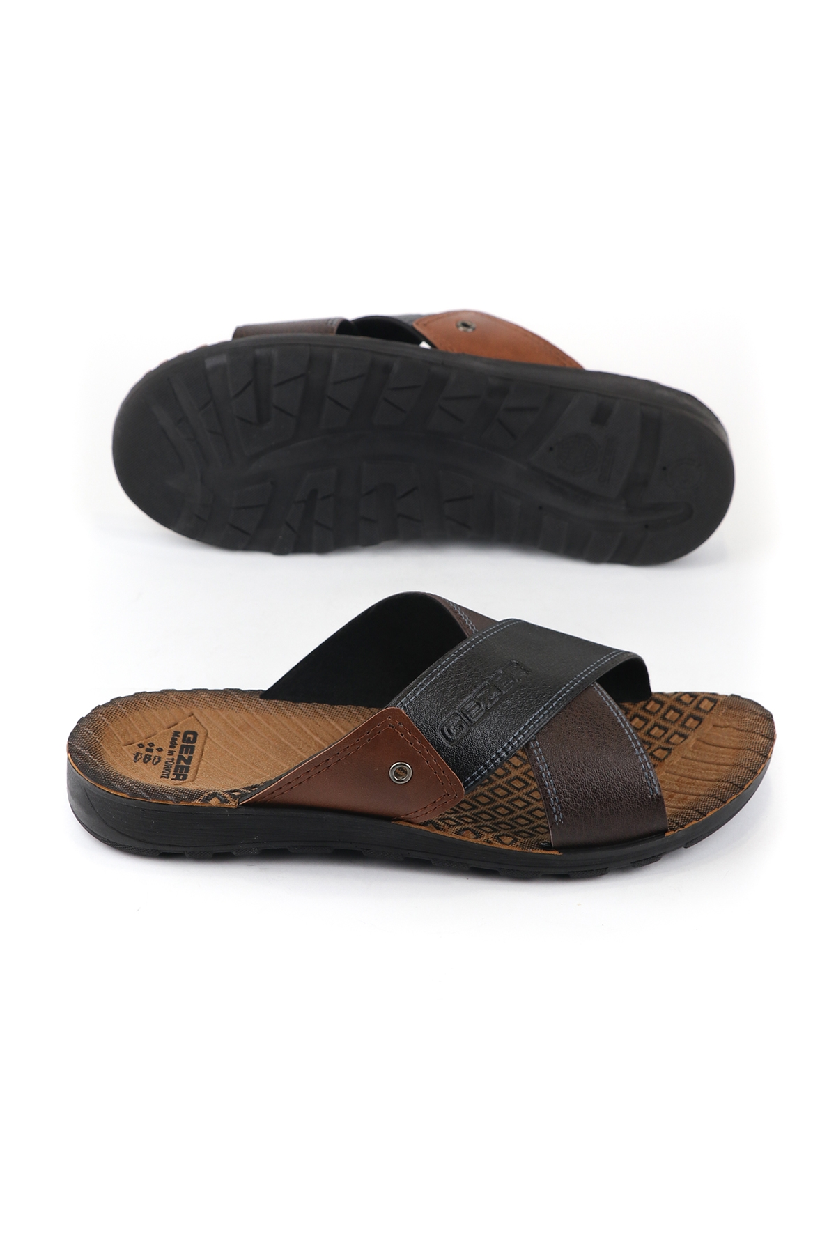 Gezer Gezer Siyah Yazlık Klasik Erkek Terlik Sandalet & Terlik | Flo Siyah - 5. görsel