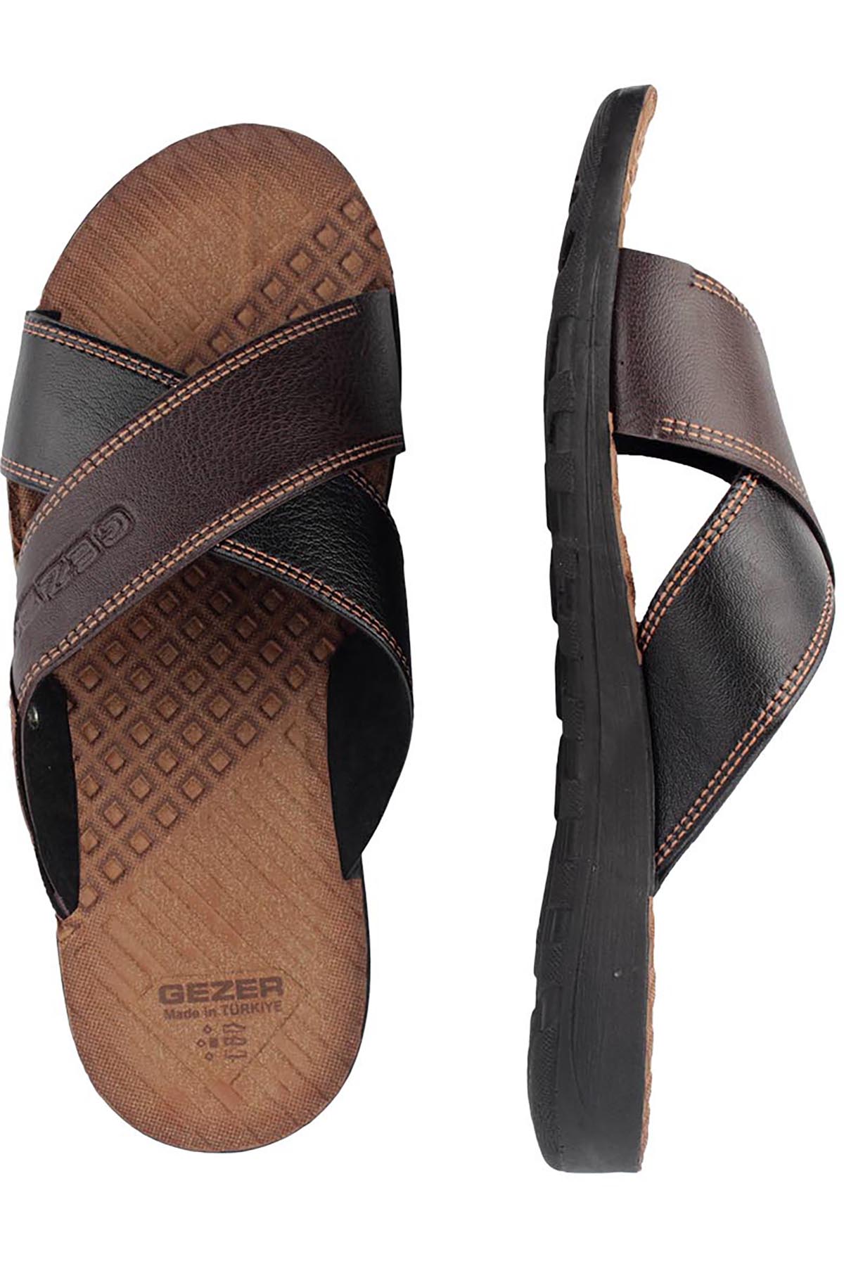 Gezer Gezer Siyah Yazlık Klasik Erkek Terlik Sandalet & Terlik | Flo Siyah - 8. görsel