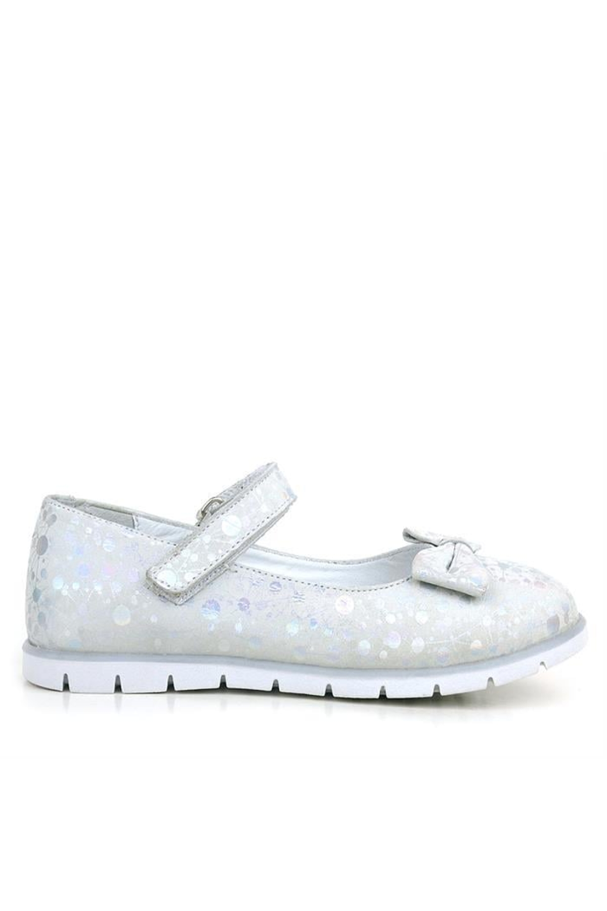 Hakiki Deri Desenli Cırtlı Kız Çocuk Babet - Görsel 3