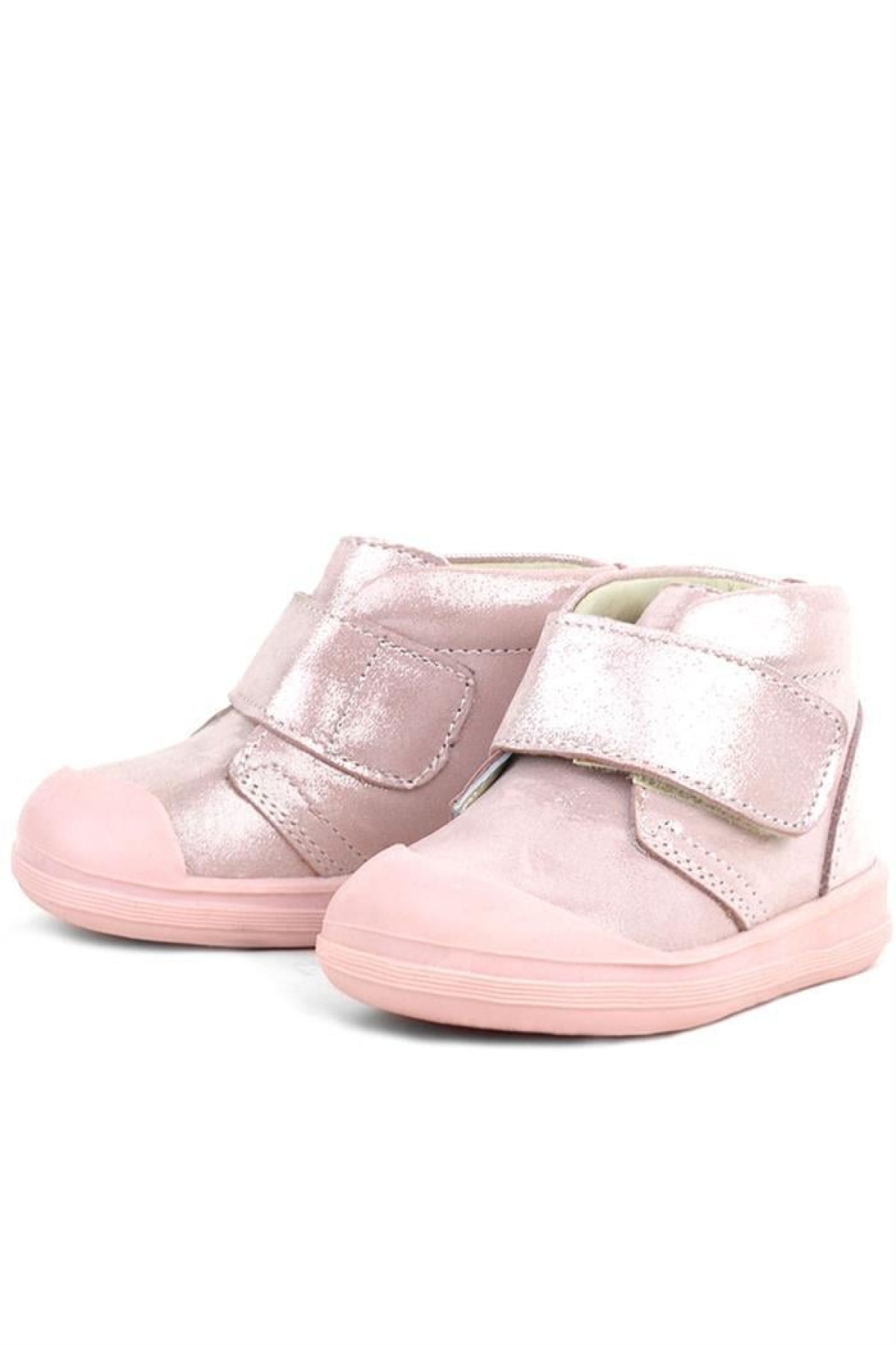 Yoohoo Hakiki Deri Pembe Simli Cırtlı Kız Bebek Bot - Görsel 6