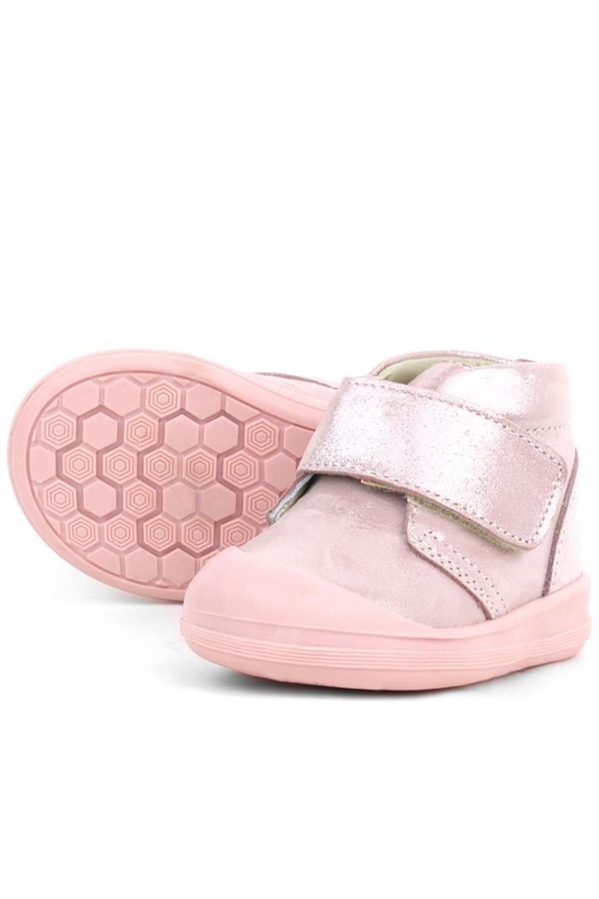 Yoohoo Hakiki Deri Pembe Simli Cırtlı Kız Bebek Bot - Görsel 7