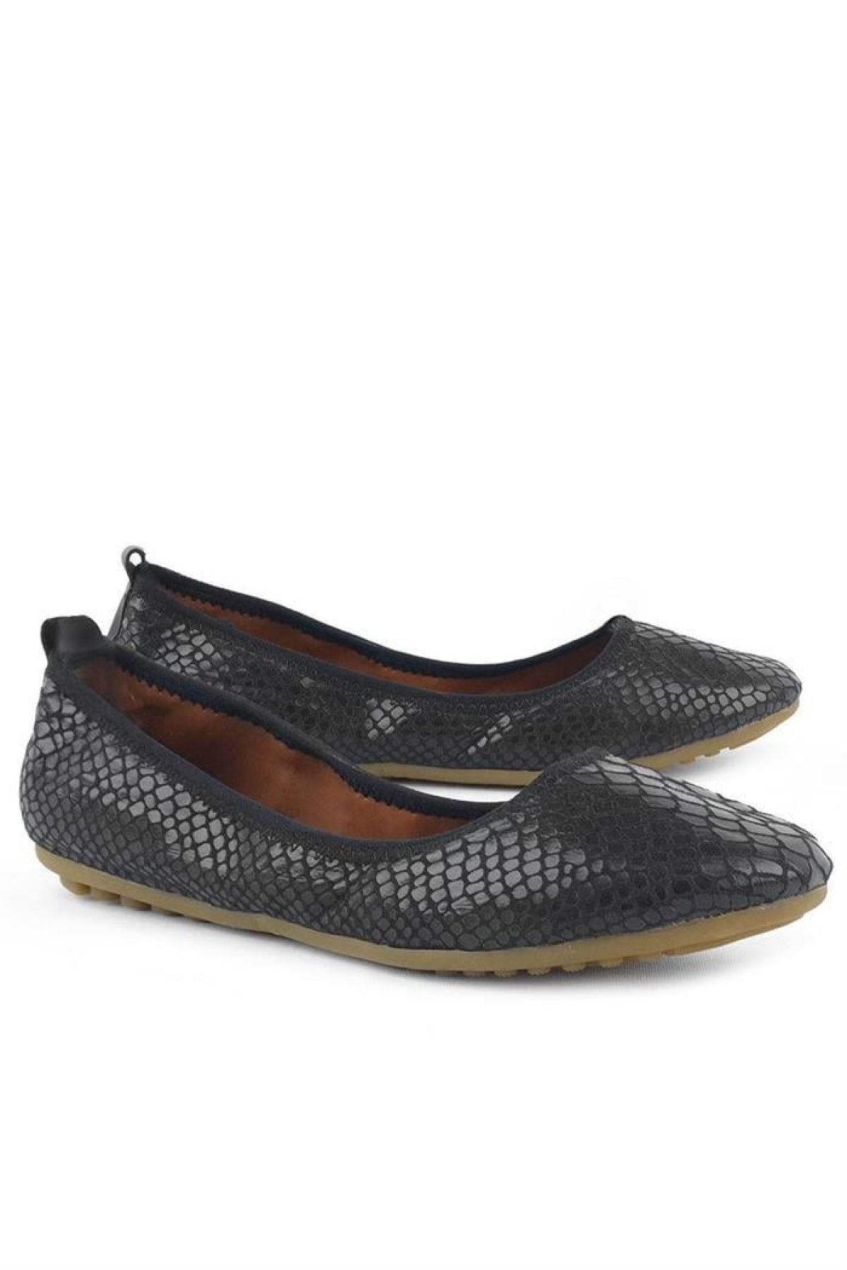 Siyah Desenli Katlanabilir Kadın Babet - Görsel 5