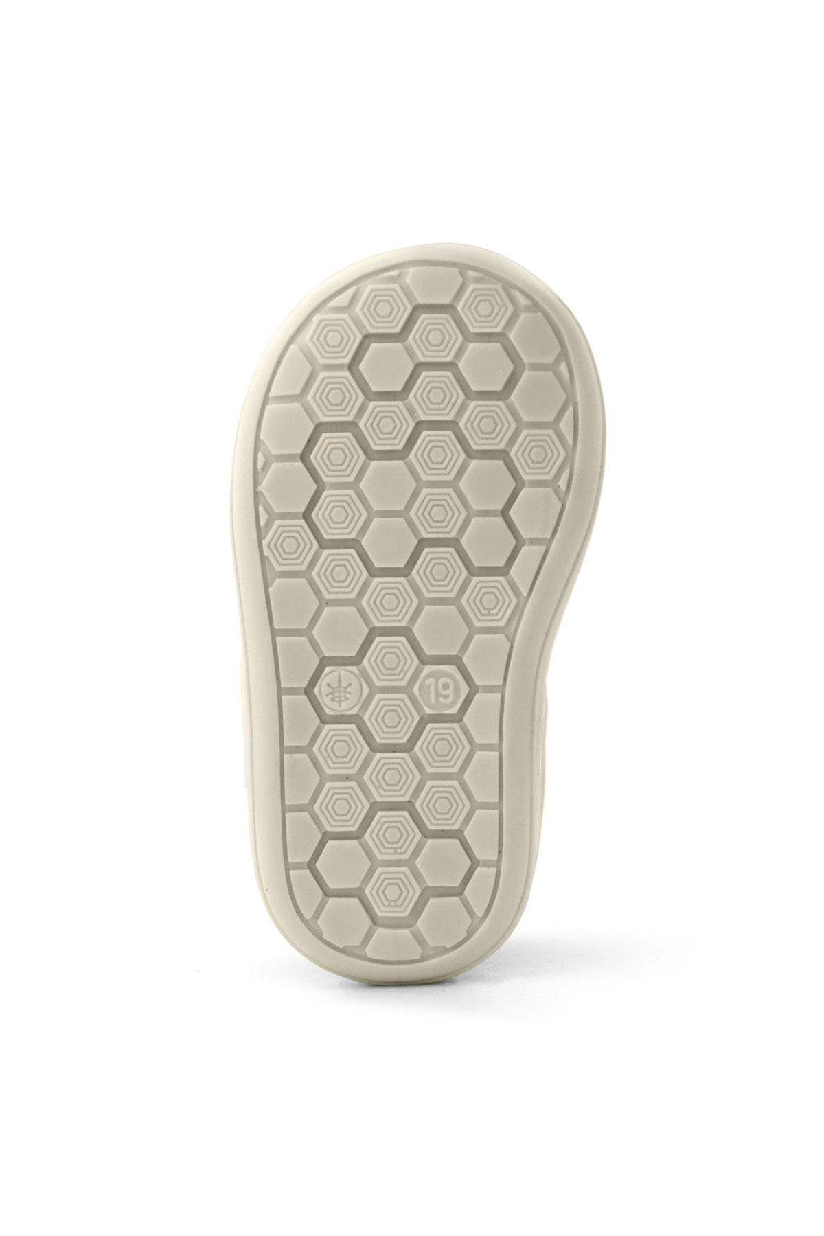 Shaun Hakiki Deri Lila Mor Cırtlı Anatomik Bebek Sandalet - Görsel 3