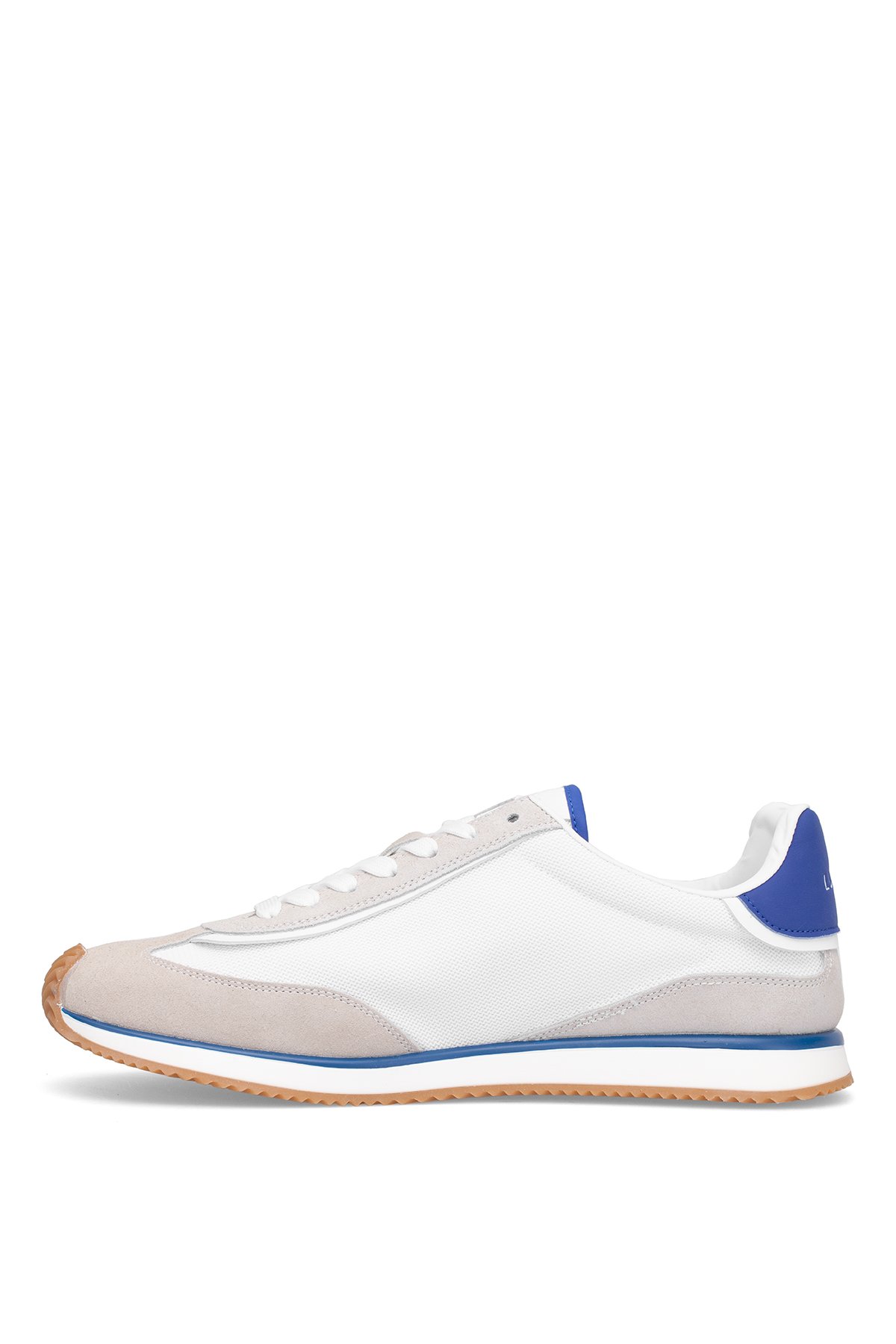 111230276 Gaban 25K Erkek Hakiki Deri Klasik Sneaker Saks - Görsel 4