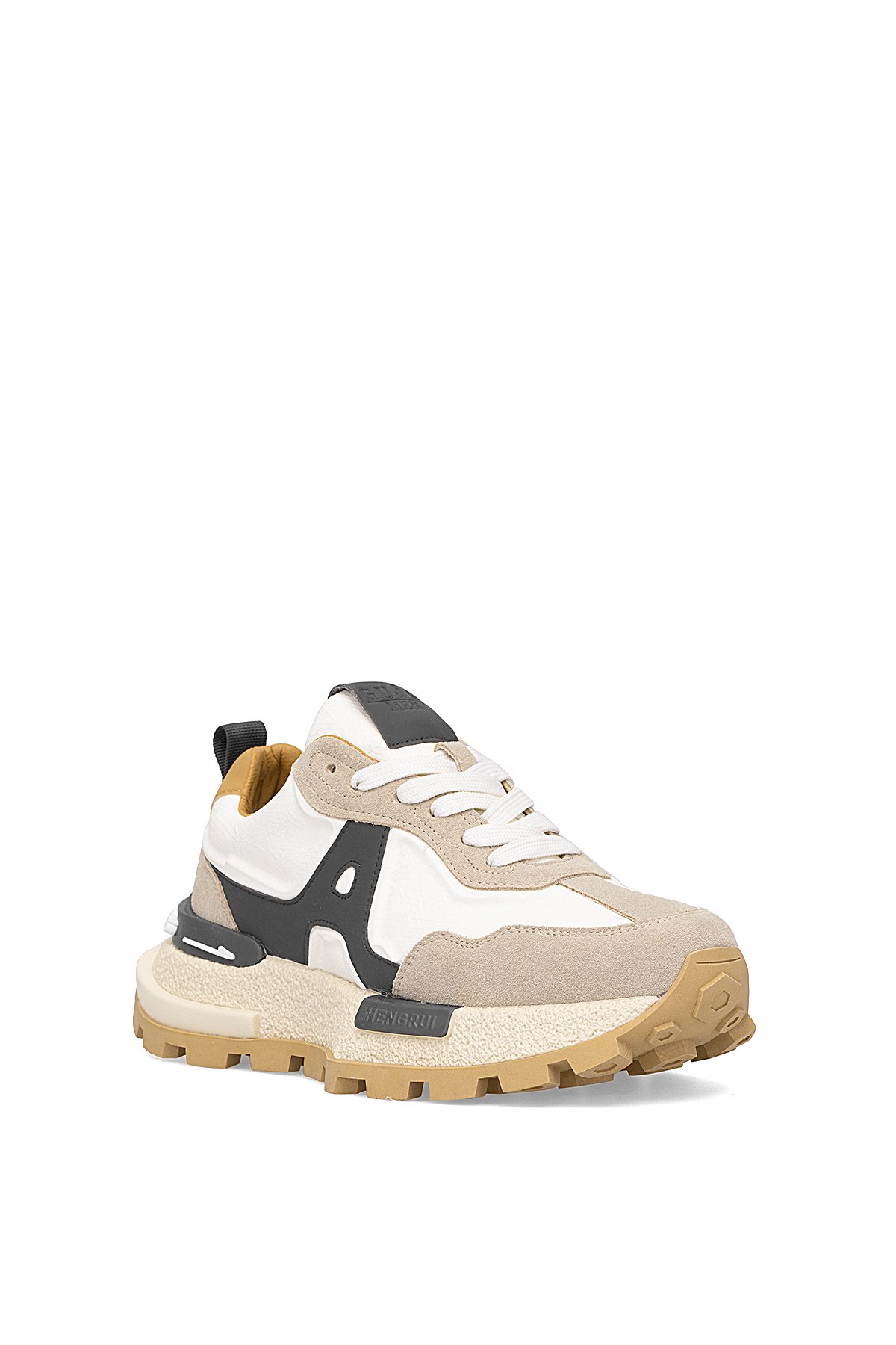 25K507 Erkek Klasik Sneaker Bej - Görsel 3