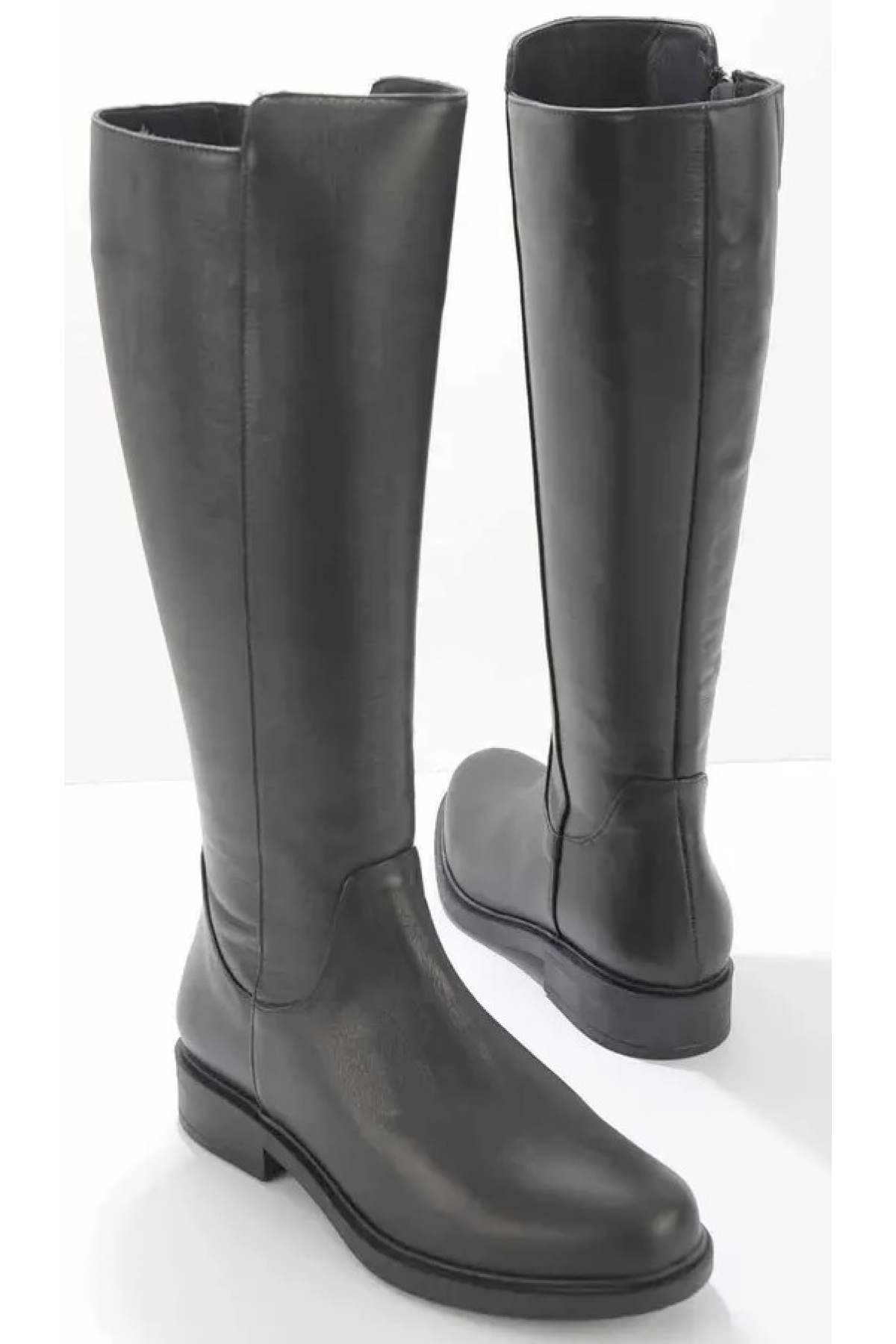 Binici Düz Taban Hakiki Deri Kadın Çizme - Görsel 4