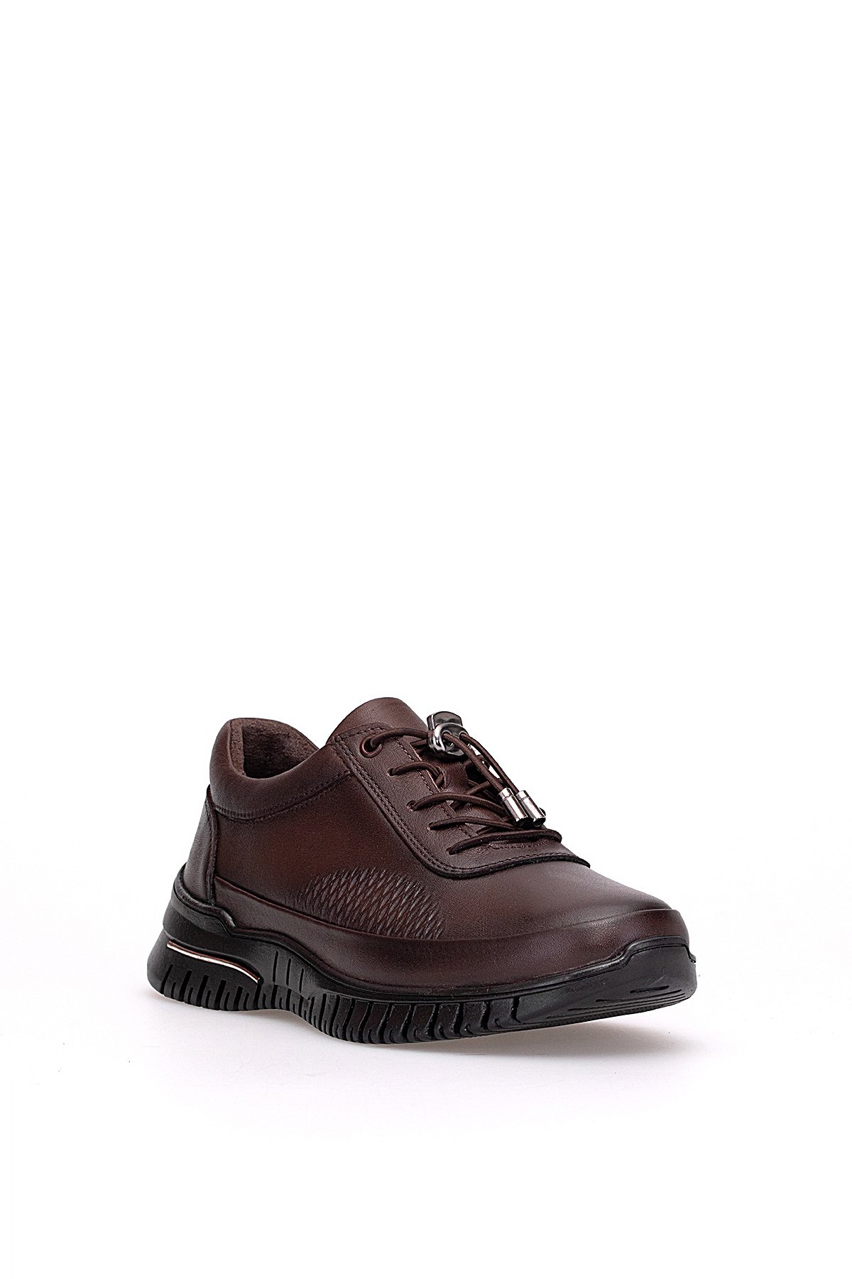 9407 Kadın Hakiki Deri Casual Ayakkabı Kahverengi - Görsel 3
