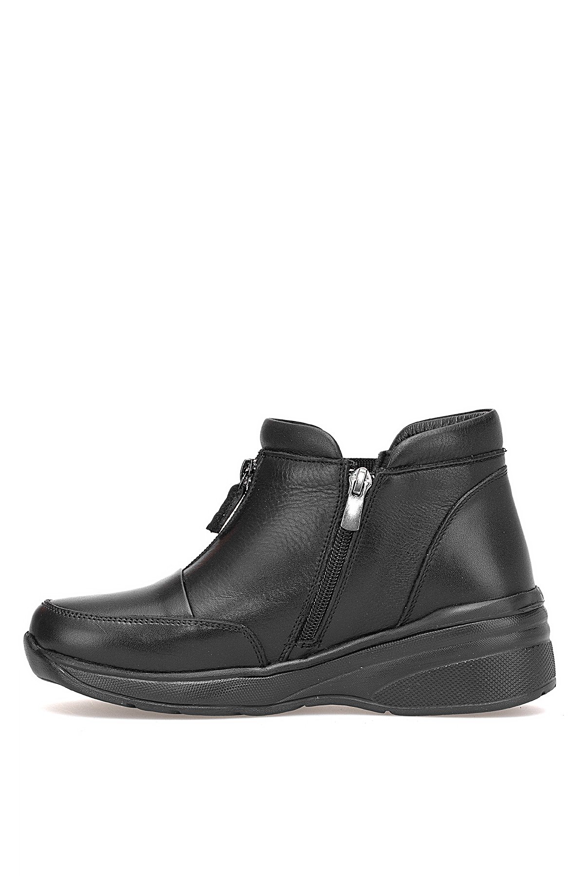 Elit ERLPLV1526-D-F Kadın Hakiki Deri Düz Bot Siyah - Görsel 4