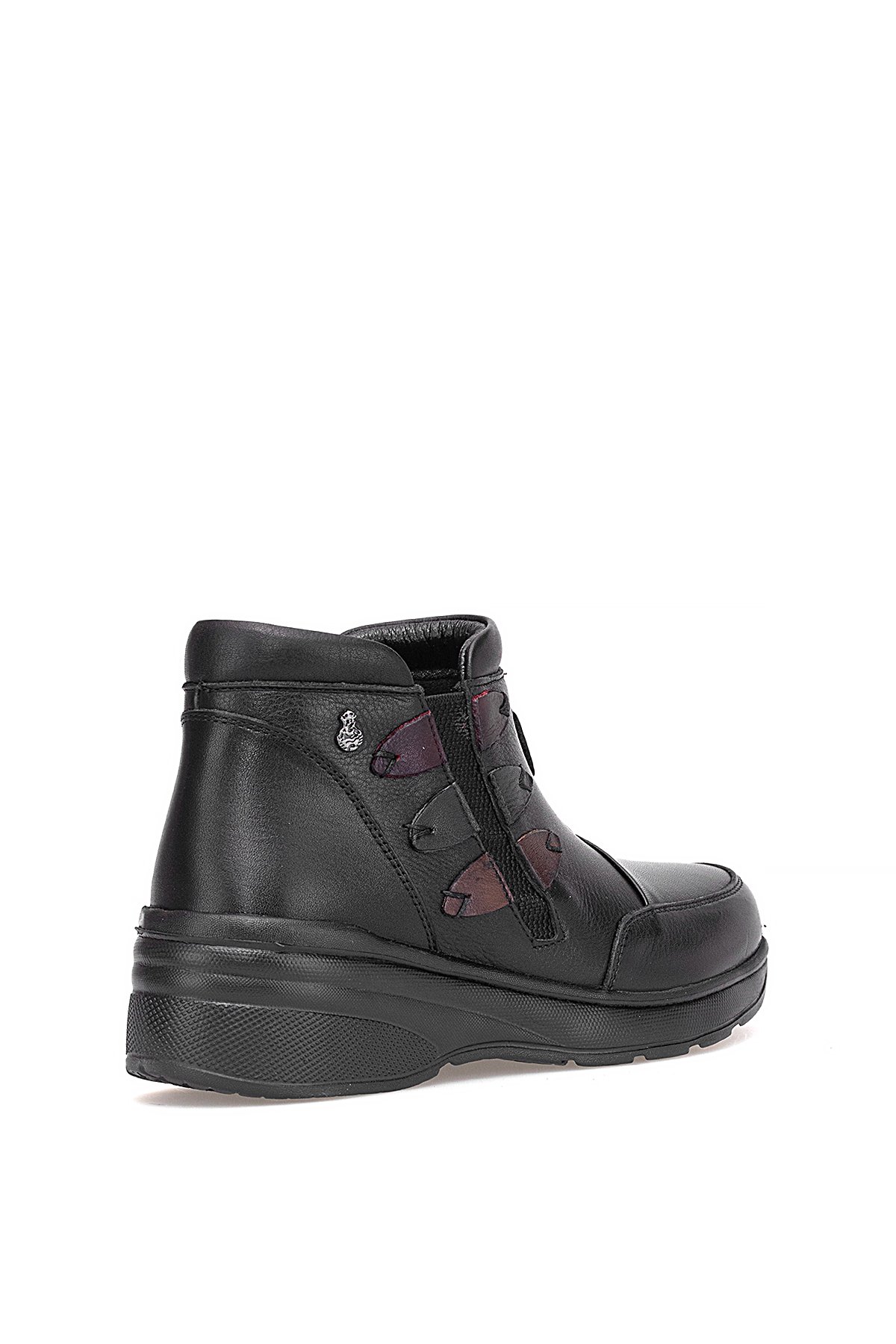 Elit ERLPLV1526-D-F Kadın Hakiki Deri Düz Bot Siyah - Görsel 5