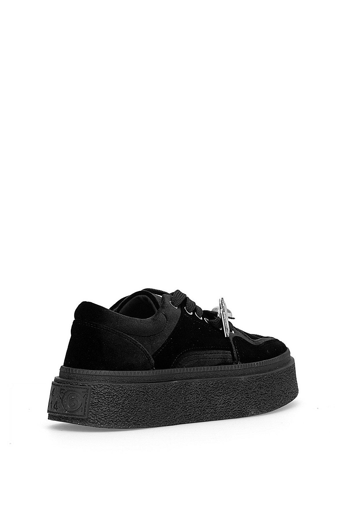 25K475 Kadın Hakiki Deri Casual Ayakkabı Siyah - Görsel 5