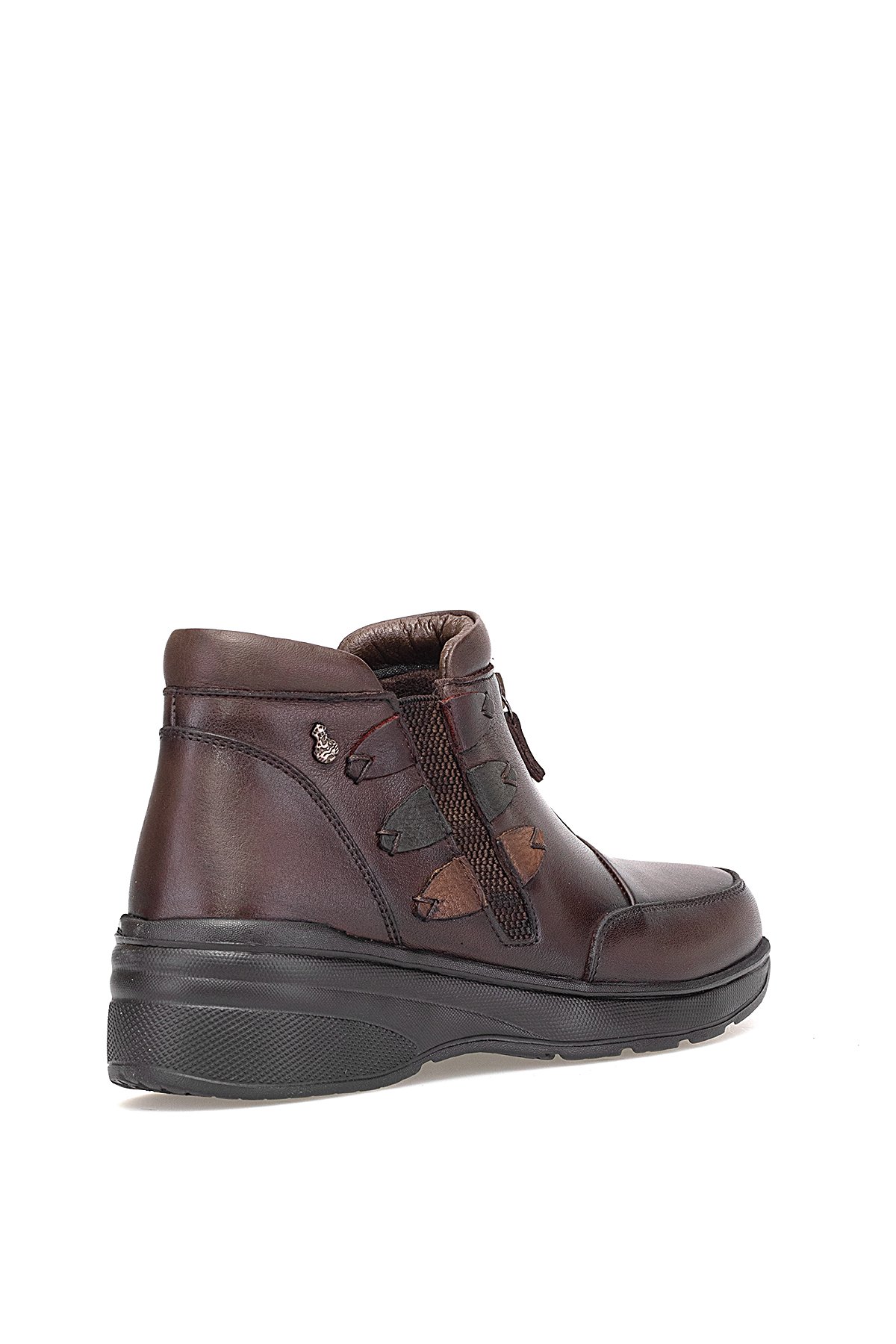 Elit ERLPLV1526-D-F Kadın Hakiki Deri Düz Bot Kahverengi - Görsel 5