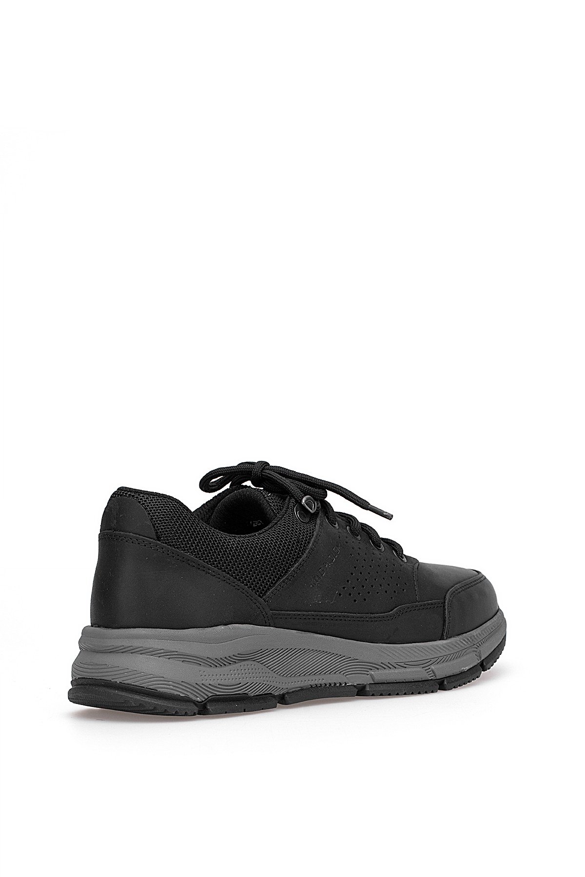 I1287 Kruvasan Erkek Hakiki Deri Yürüyüş Ayakkabısı Siyah - Görsel 5