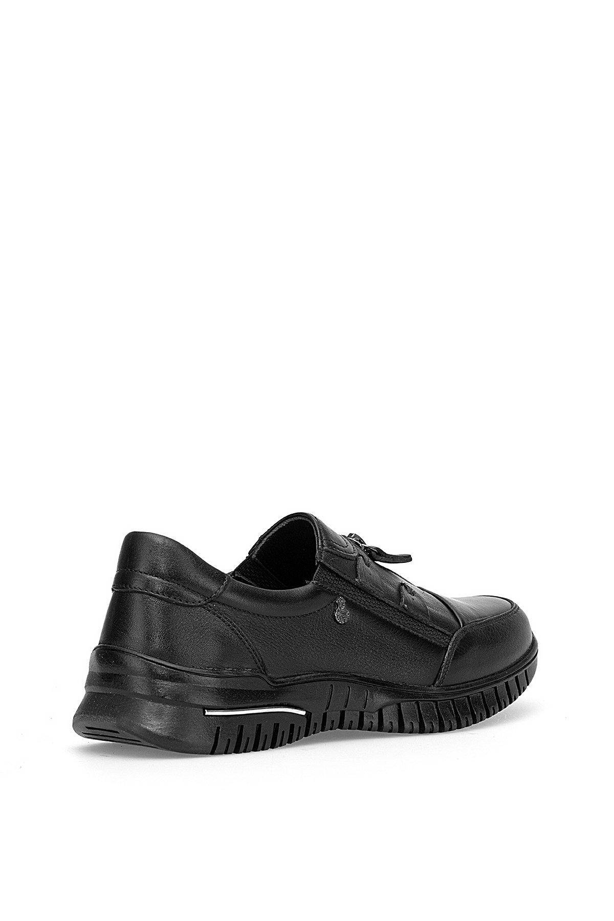 Z006 Kadın Hakiki Deri Casual Ayakkabı Siyah - Görsel 5
