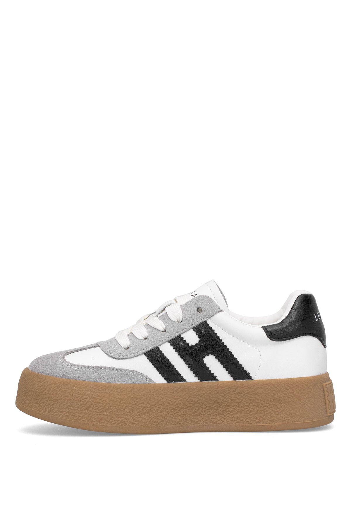 121230050 Mira 25K Kadın Hakiki Deri Klasik Sneaker Beyaz - Görsel 4