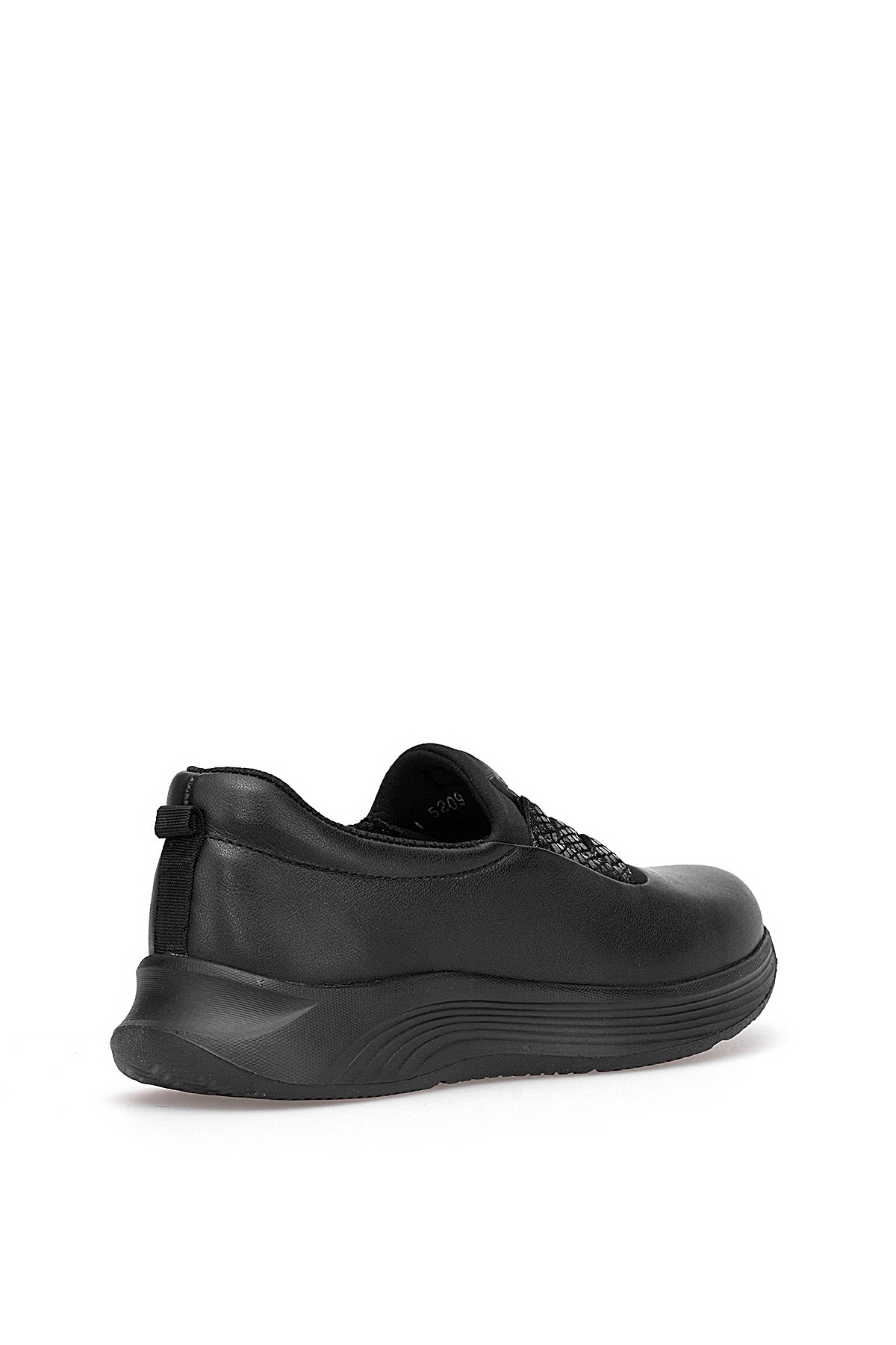 I5209 Belis Kadın Hakiki Deri Casual Ayakkabı Siyah - Görsel 5