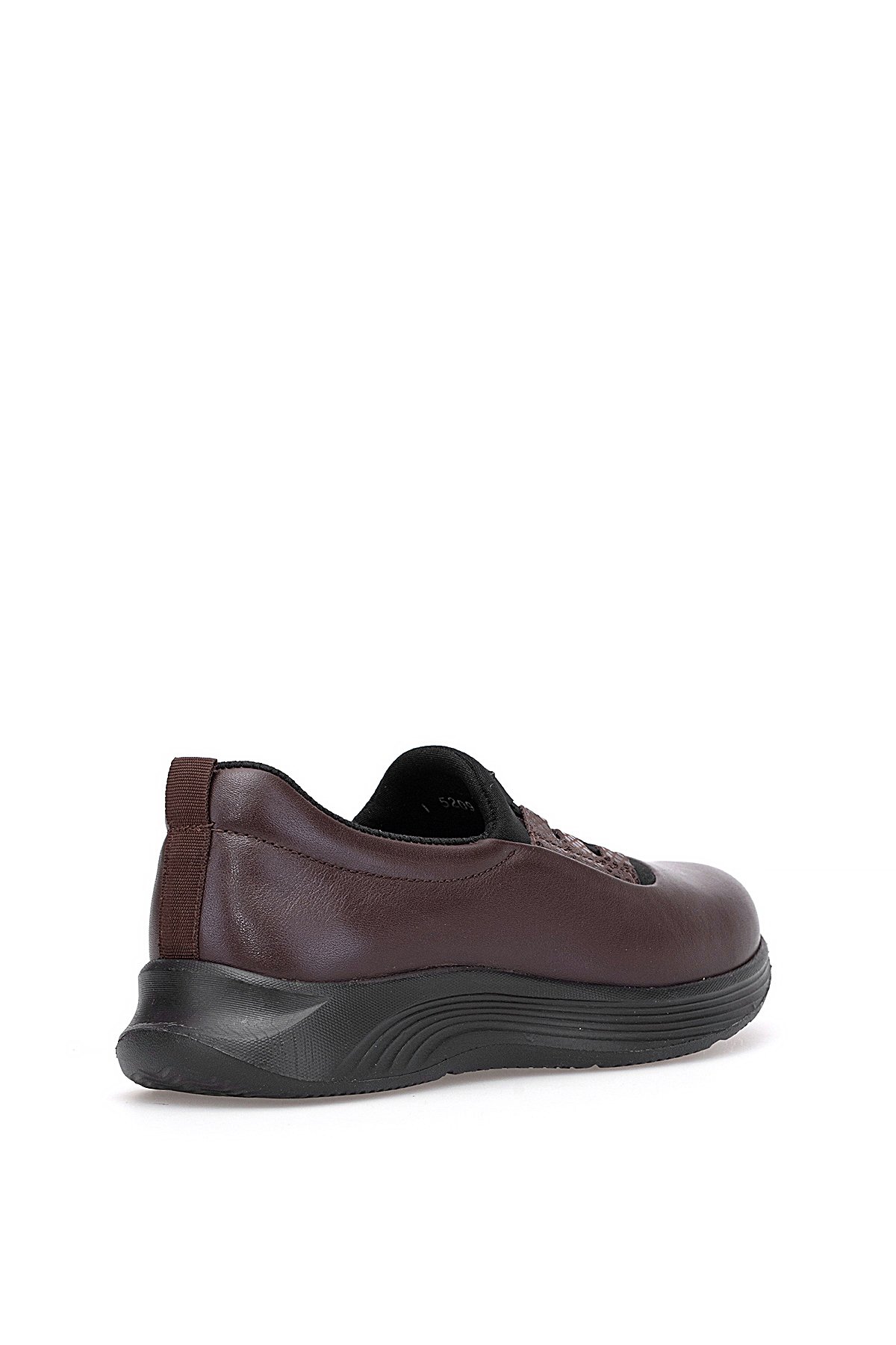 I5209 Belis Kadın Hakiki Deri Casual Ayakkabı Kahverengi - Görsel 5