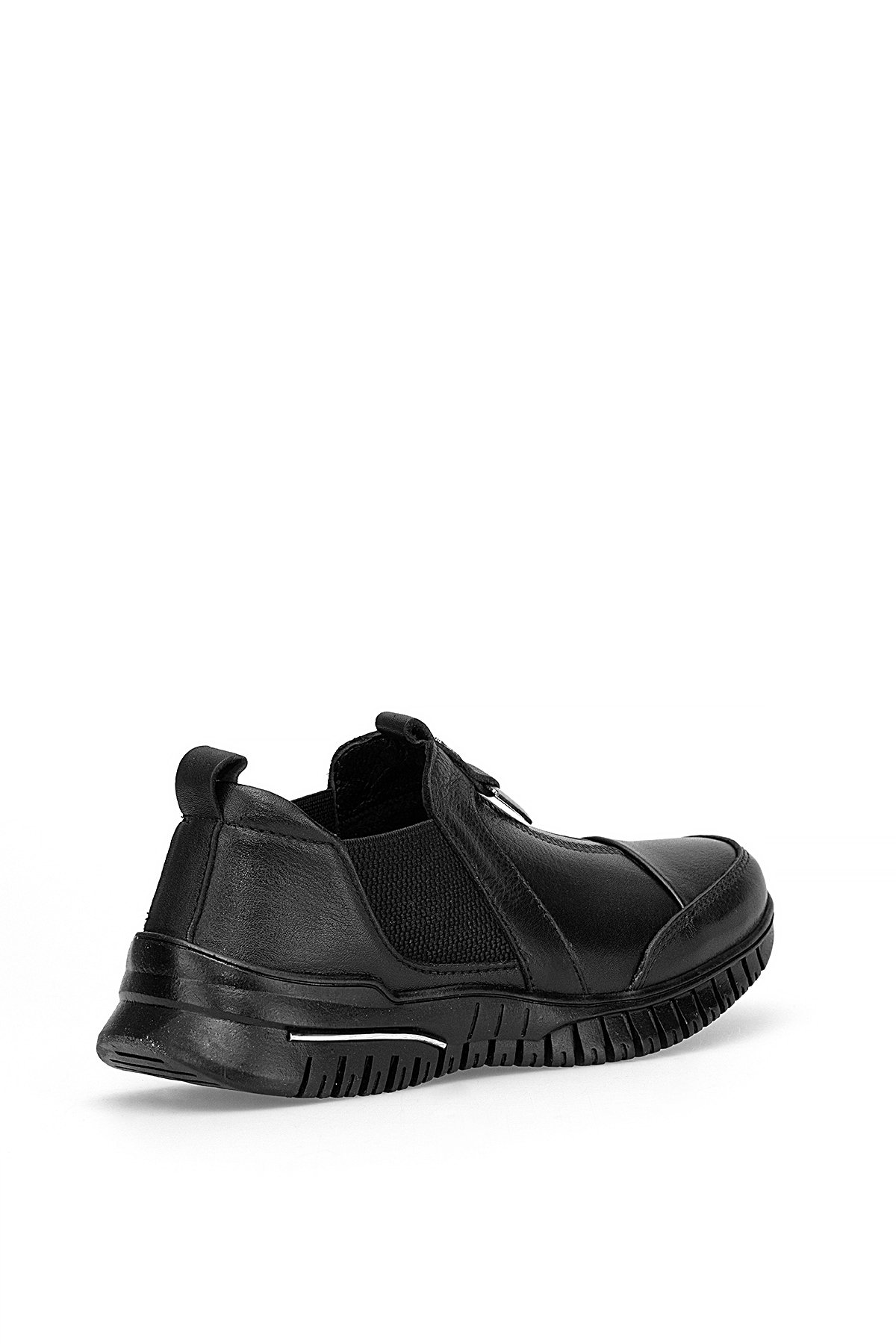 9495 Kadın Hakiki Deri Casual Ayakkabı Siyah - Görsel 5