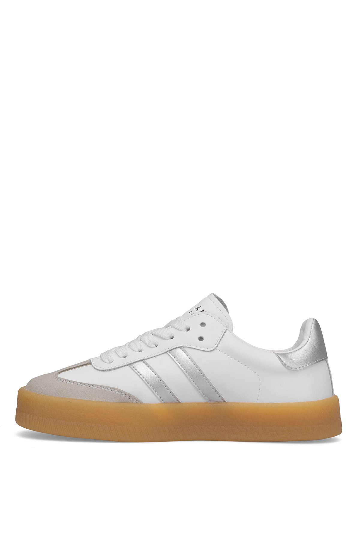 122230030 Stella 25K Kadın Hakiki Deri Klasik Sneaker Beyaz - Görsel 4