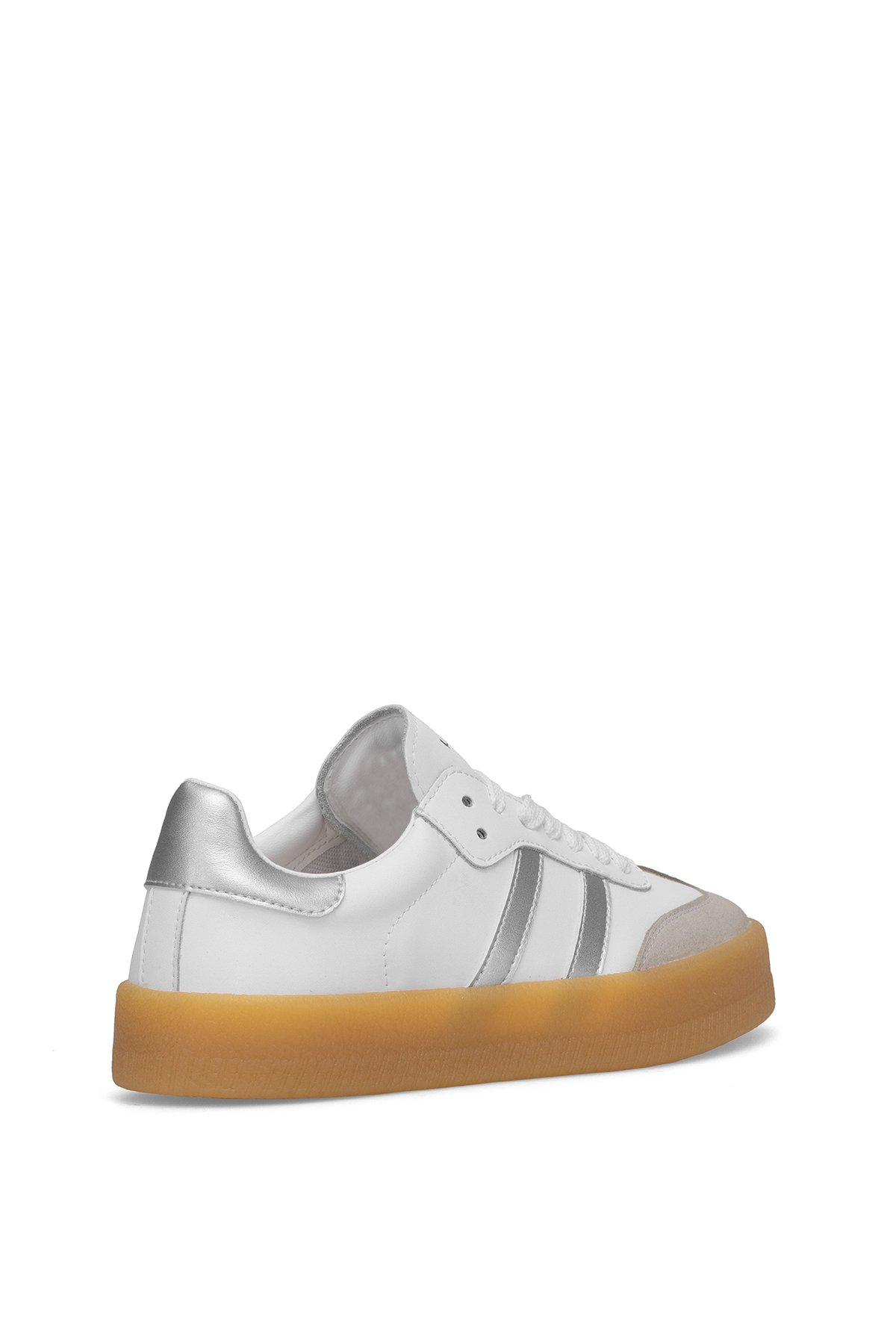 122230030 Stella 25K Kadın Hakiki Deri Klasik Sneaker Beyaz - Görsel 5