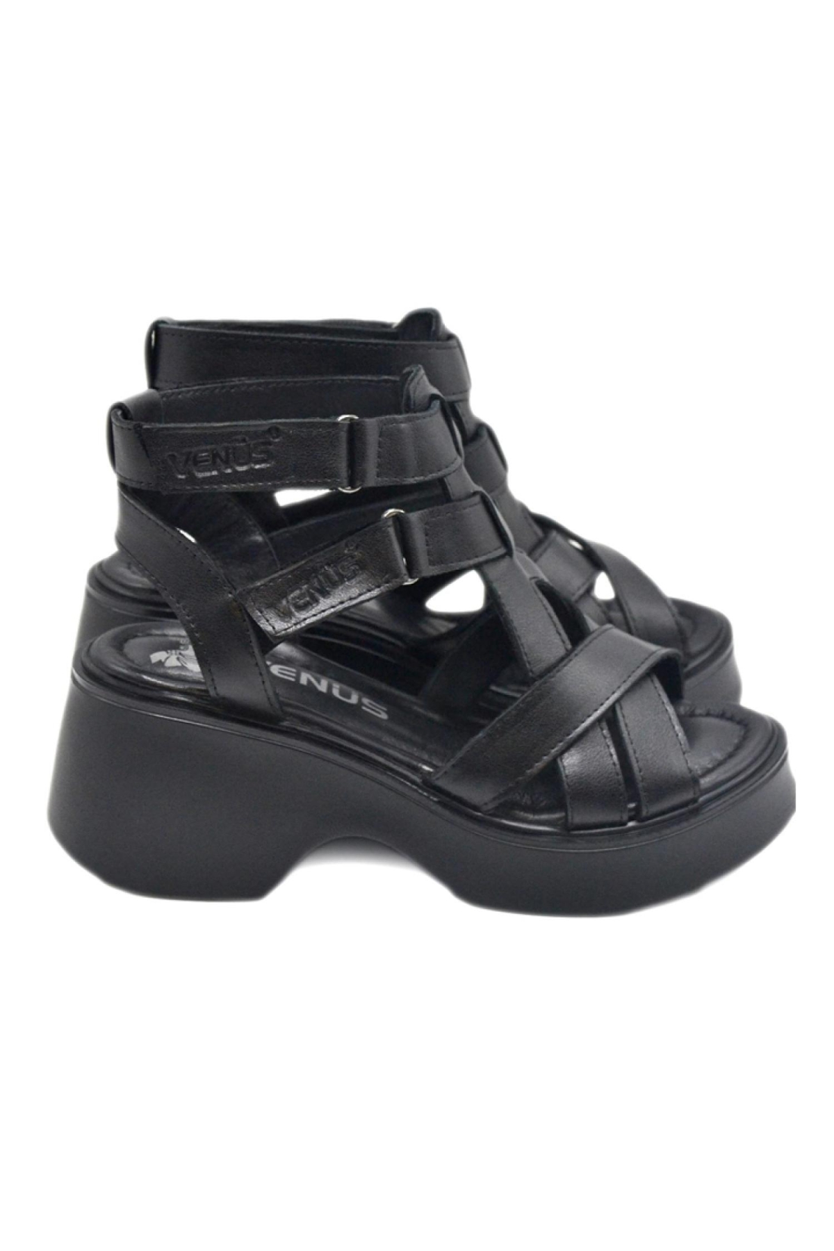 2313115Y Kadın Deri Sandalet - Görsel 2