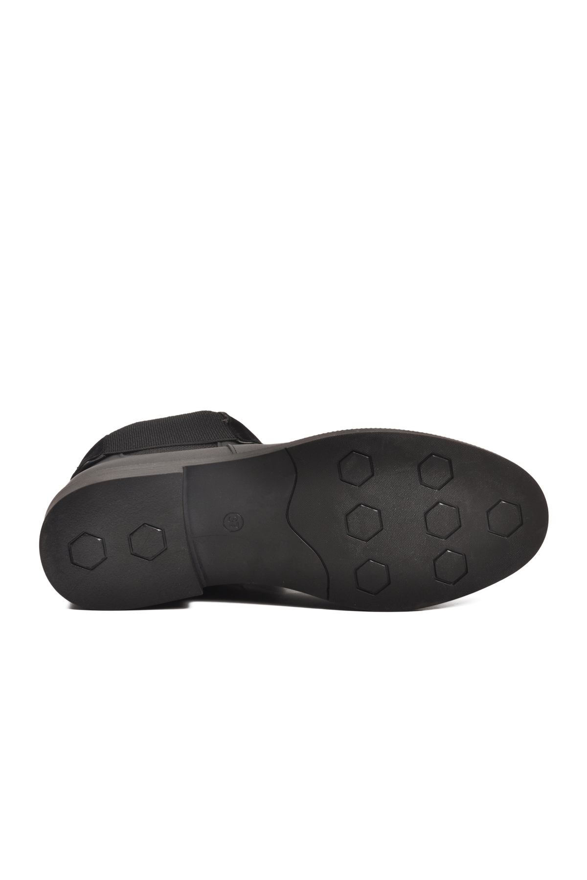 Siyah Cilt Polarlı Kolay Giyilebilir Kaymaz Kadın Chelsea Bot 284097 Z - Görsel 6