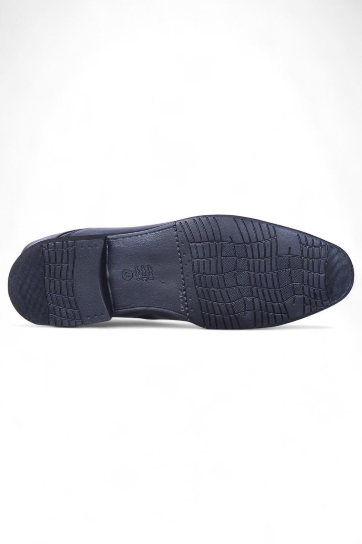 02621 Siyah Erkek Deri Bot - Görsel 4