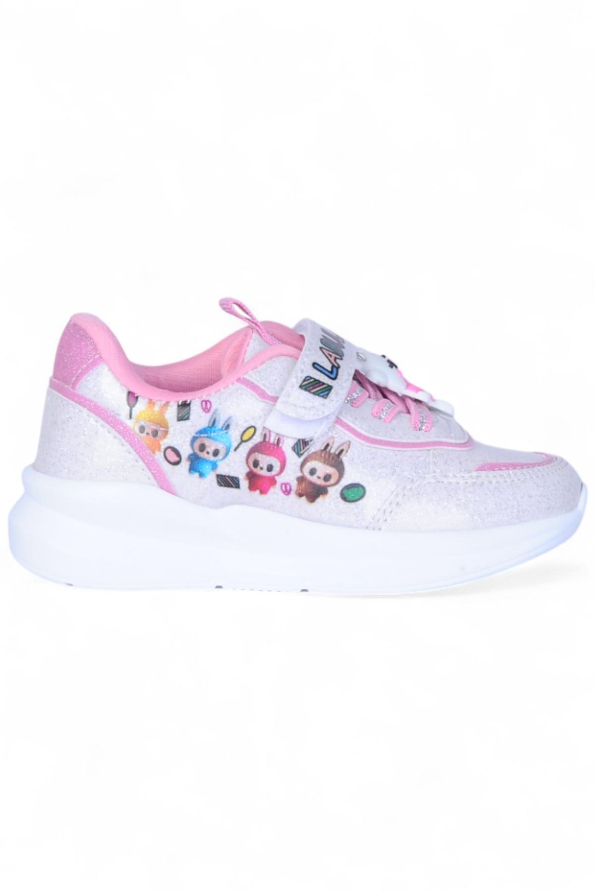 9700 Simli Gri-Pmb Kız Çocuk Spor Ayakkabı - Görsel 2