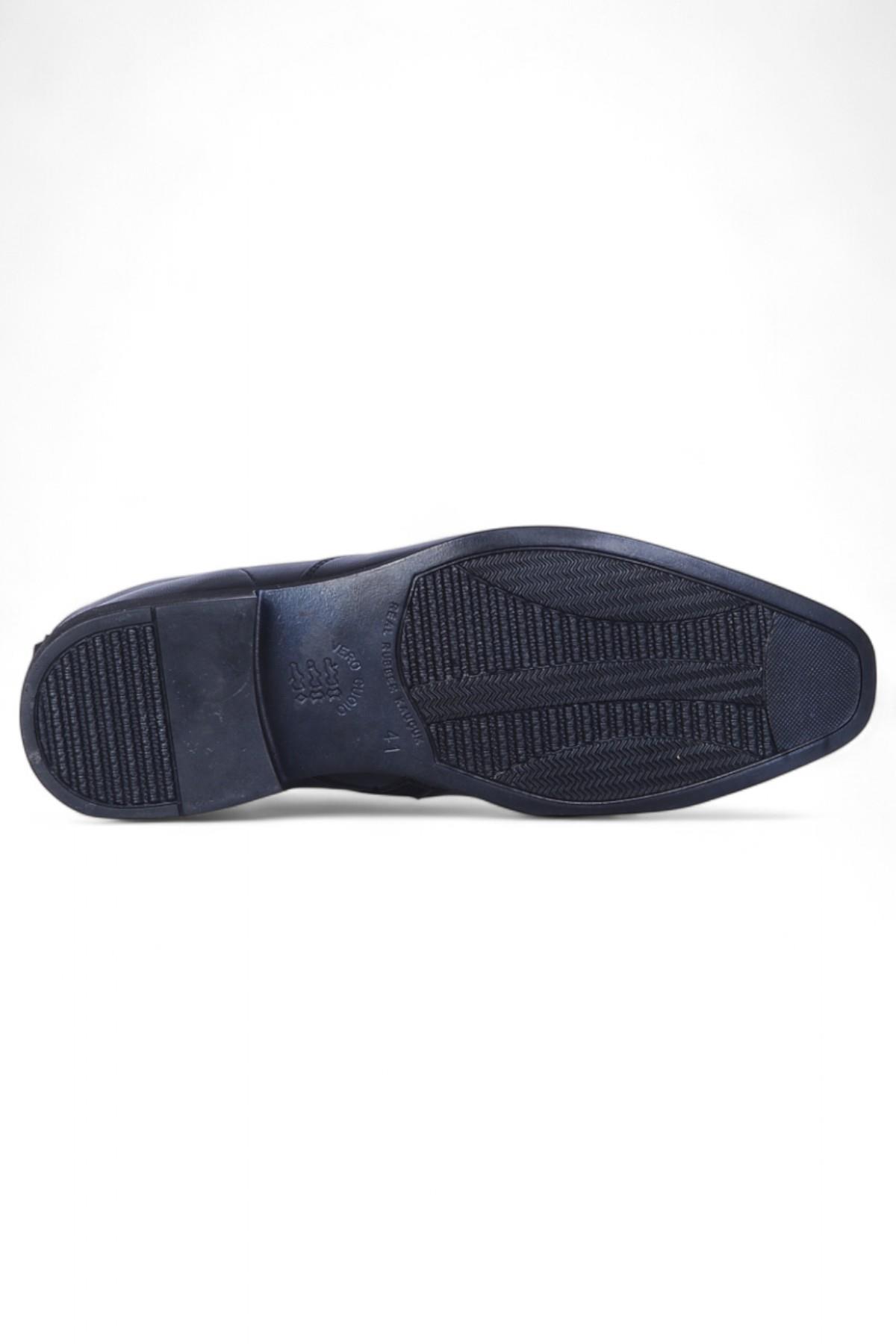 00705 Siyah Erkek Deri Bot - Görsel 4