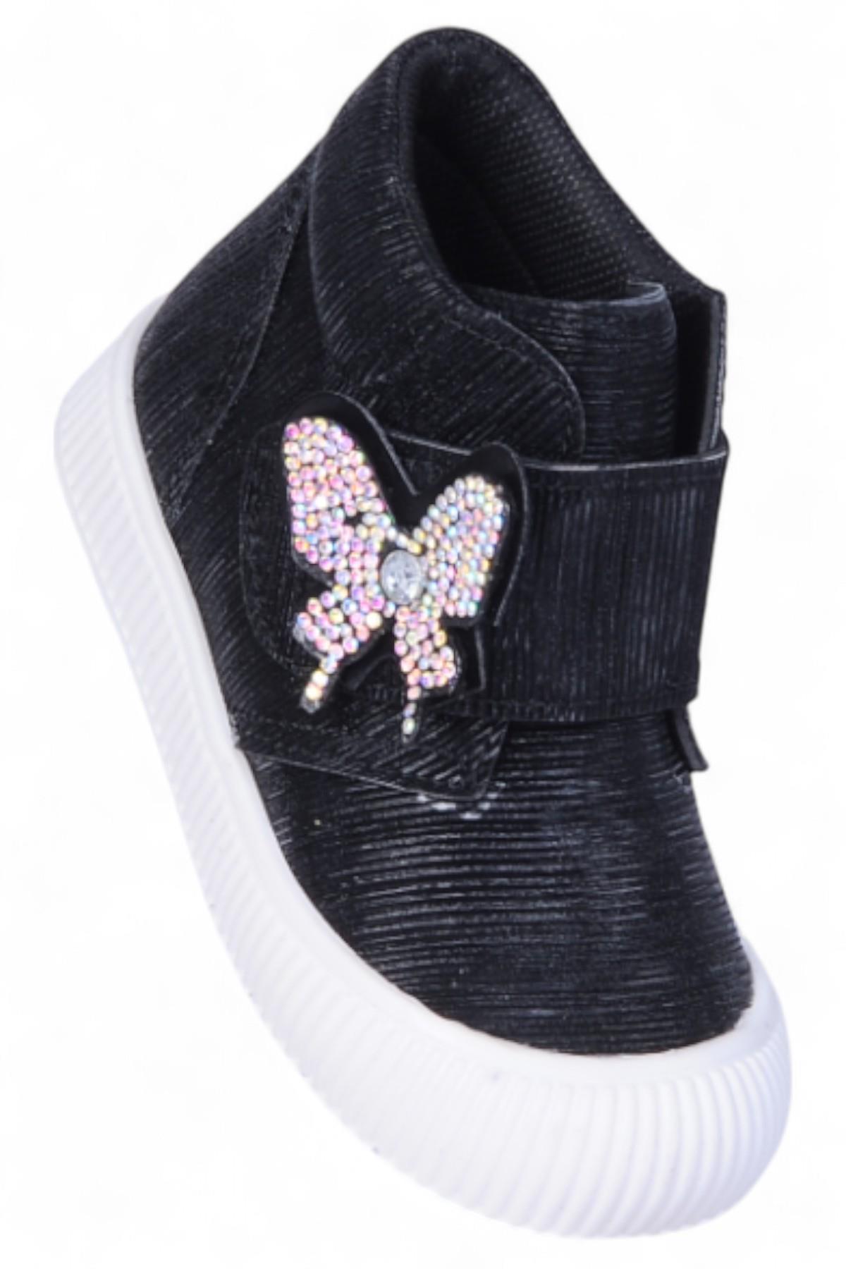 Herbebe 011 Simli Siyah Kız Çocuk Bot - Görsel 3