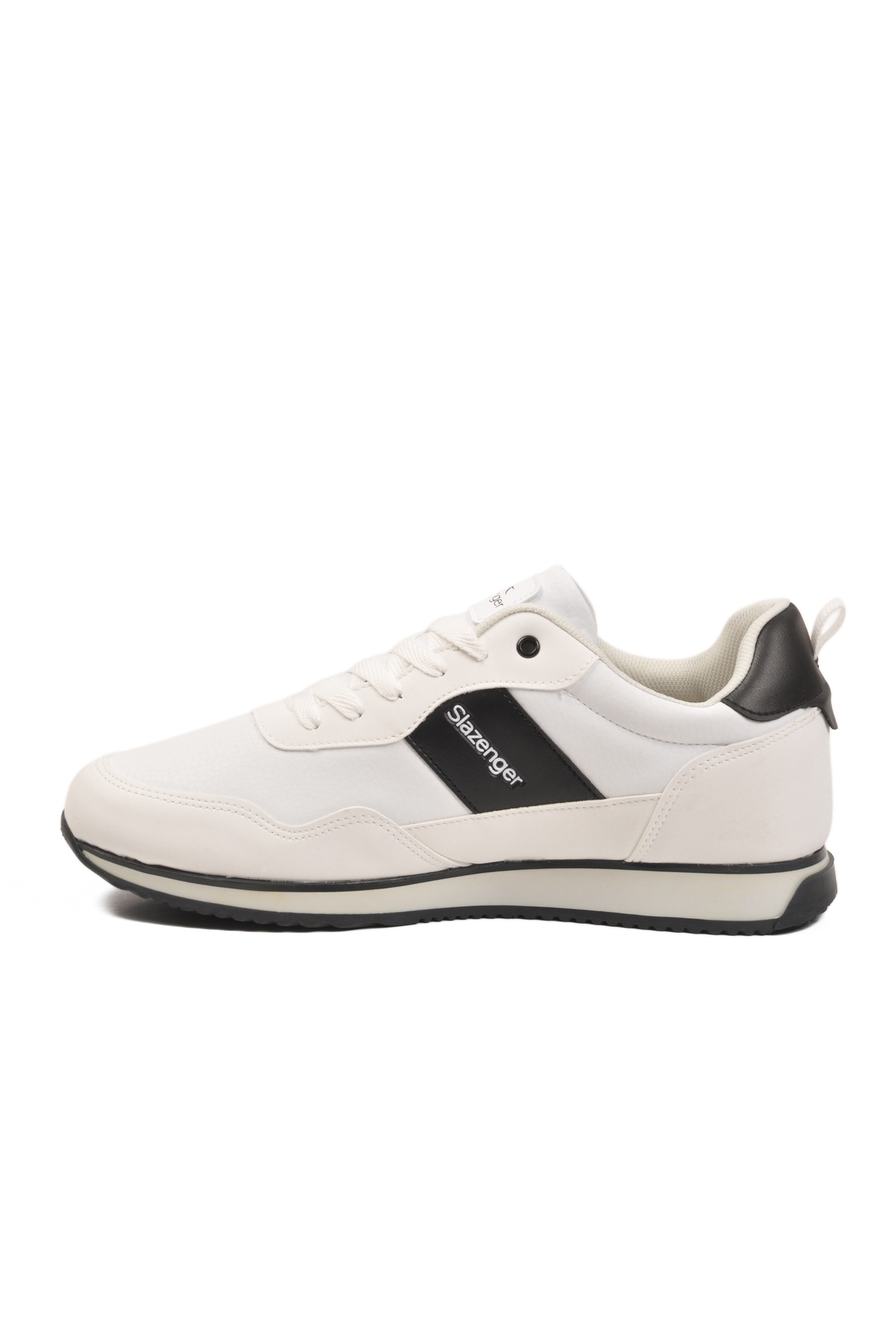 Beyaz Siyah Bağcıklı Cilt Erkek Spor Ayakkabı Offense M - Görsel 5